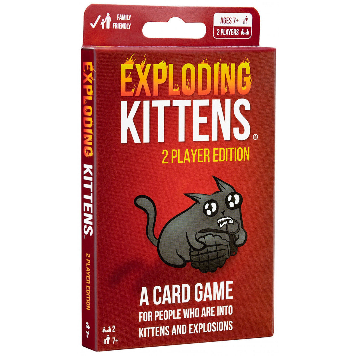 Exploding Kittens: 2 Player Edition Card Game - Fun & Strategic Party Game for Adults & Teens - Perfect for Date Nights, Family Game Nights & Travel