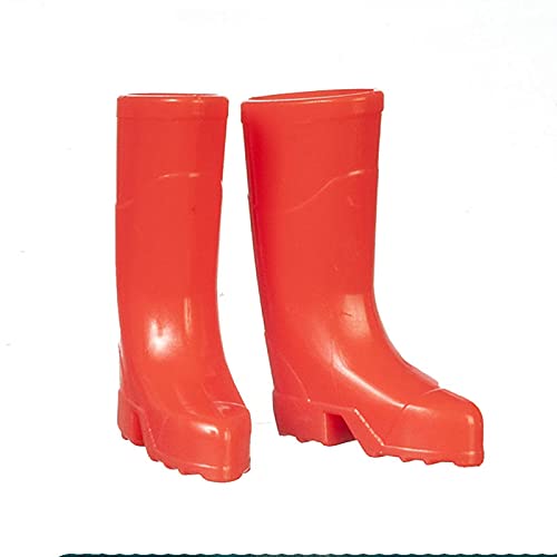 Miniature Red Wellingtons for Dollhouse - DIY Crafts & Mini Scenes