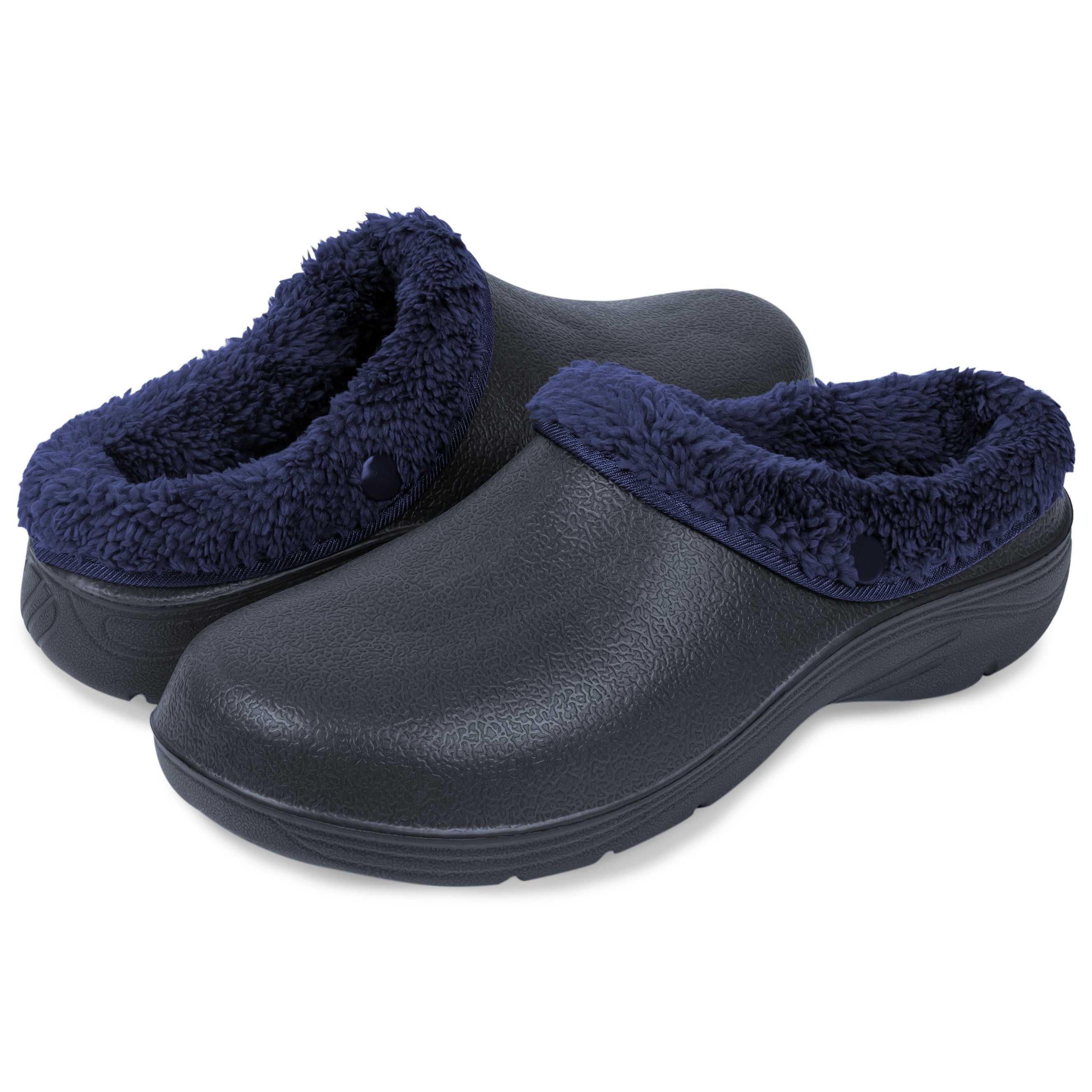 Men's Thermal Fleece Lined Garden Clogs - Warm Winter Outdoor Shoes for Gardening, Yard Work & Home Use