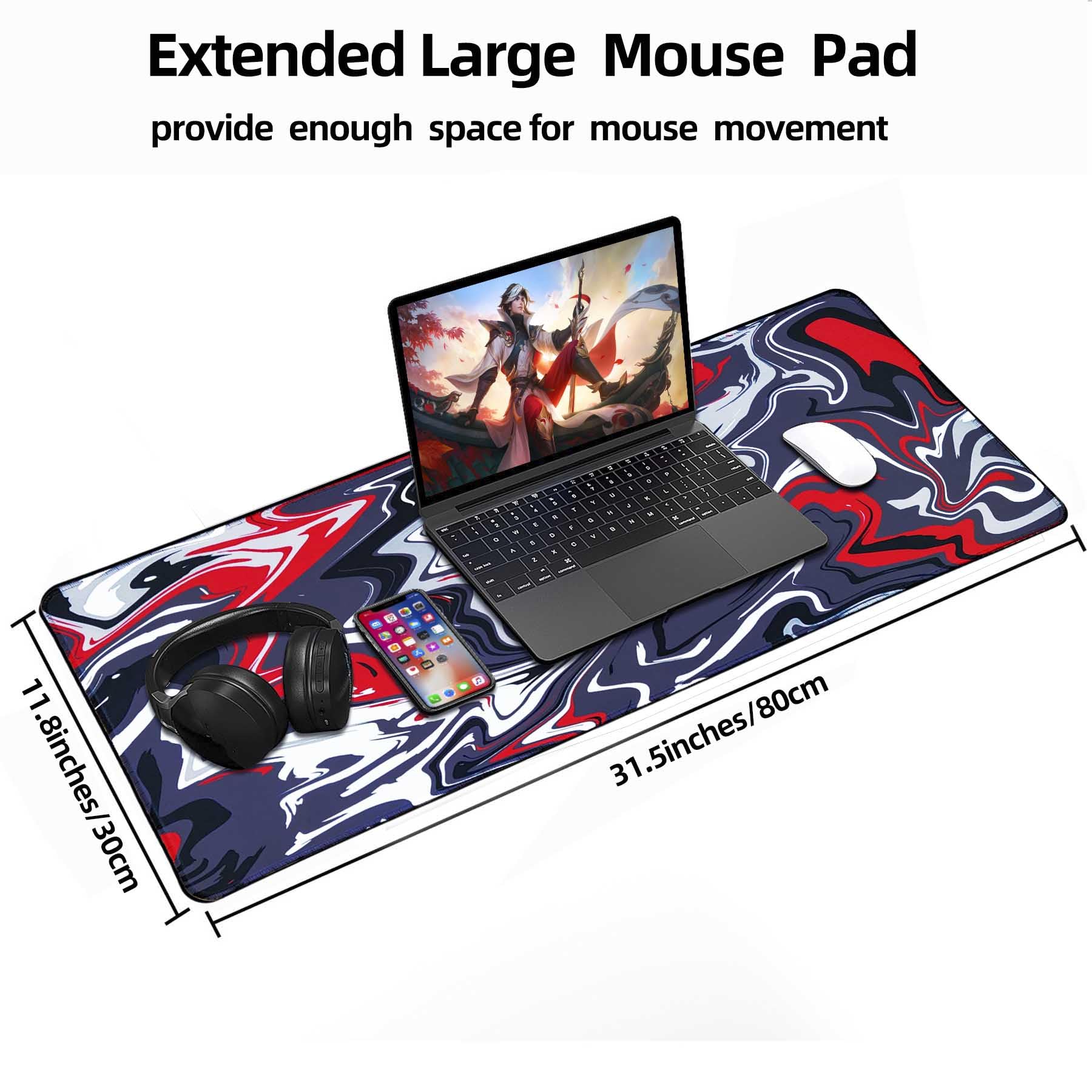 XXL Gaming Mouse Pad 31.5x11.8 Inch - Non-Slip Waterproof Large Desk Mat for PC, Laptop & Keyboard - Perfect for Gaming, Office & Home Workspace