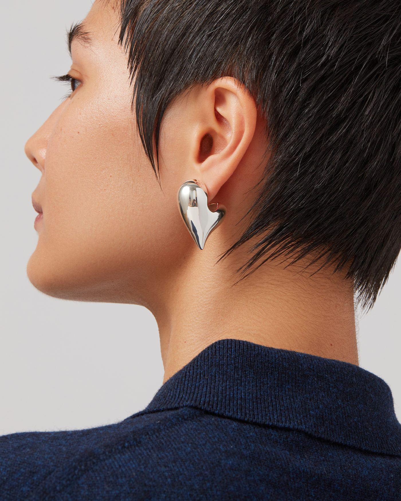 Art Heart Puff Earrings - Soft & Lightweight Women's Fashion Accessories for Valentine's Day, Date Night & Party Wear