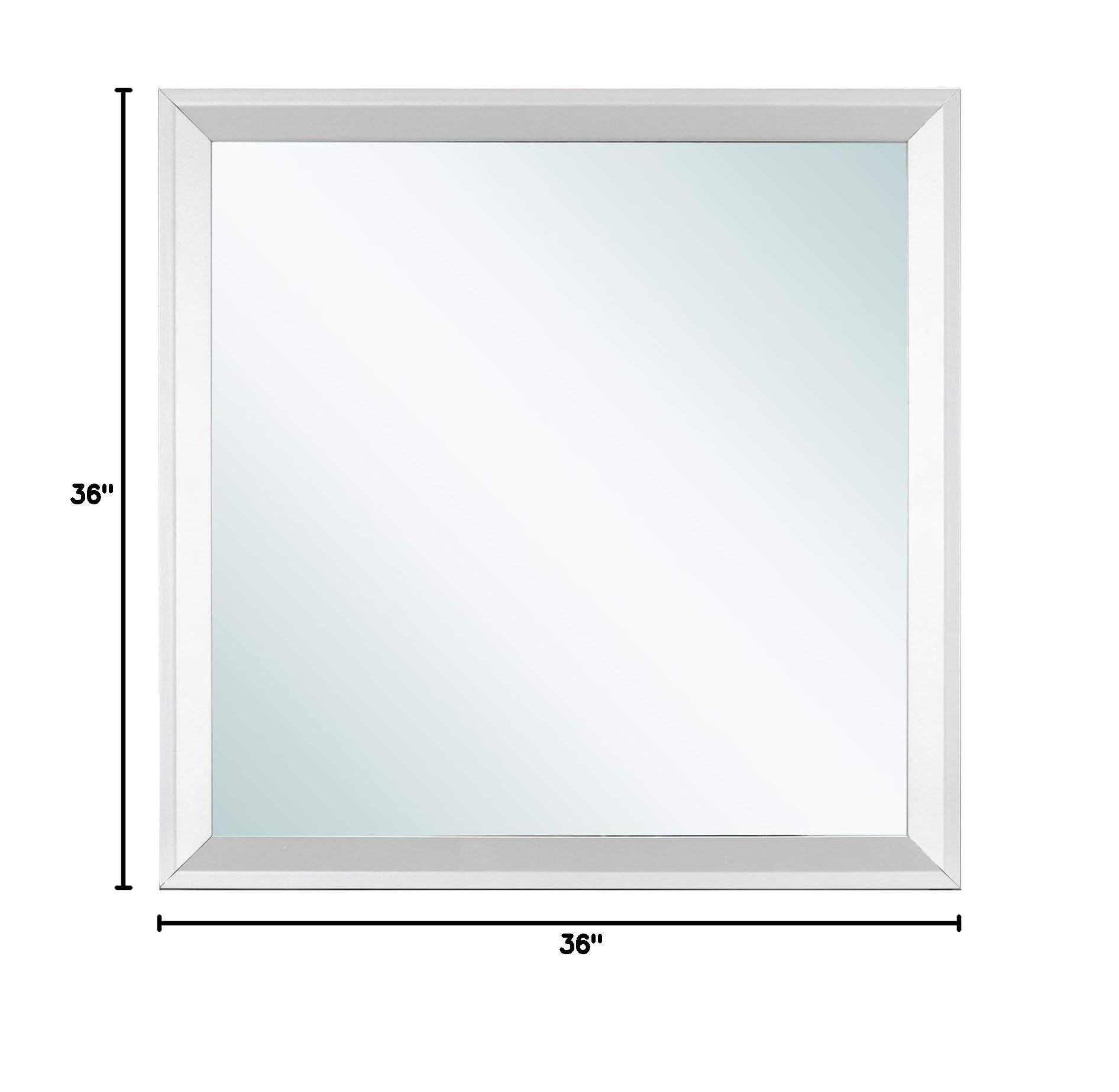 Glory Furniture Primo Silver Champagne Mirror - Elegant Full-Length Wall Mirror for Bedroom, Living Room & Entryway Decor
