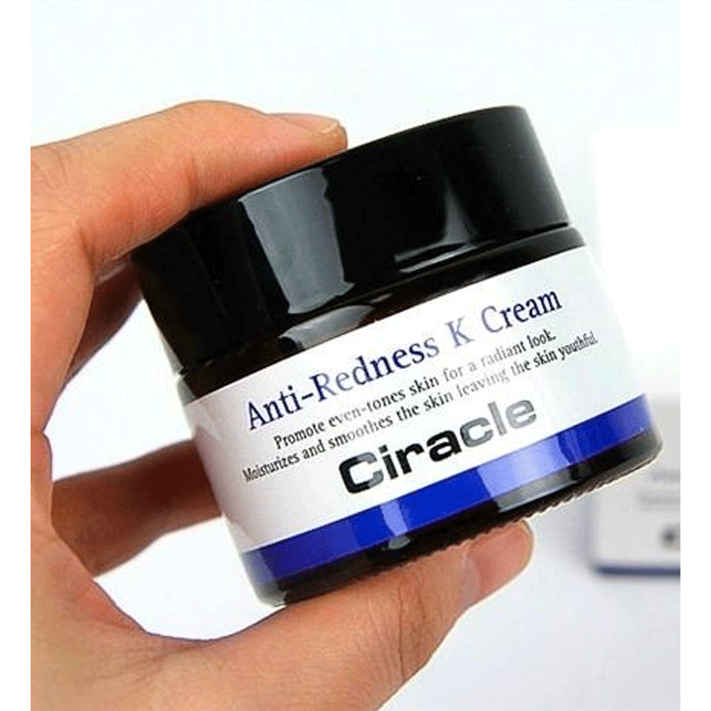 Ciracle Anti Redness K Cream 50ml - Soothing Facial Moisturizer for Redness & Rosacea - Perfect for Sensitive Skin Care Routine & Post-Treatment Recovery