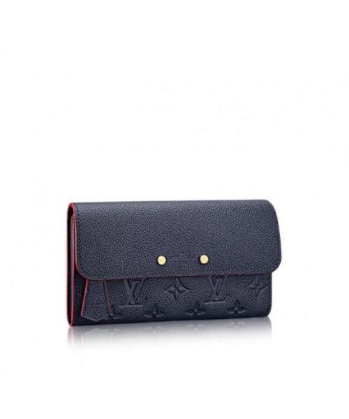 LV Pont Neuf Wallet Monogram Empreinte Leather in Marine Rouge - Luxury Women's Wallet for Everyday Use & Travel Essentials