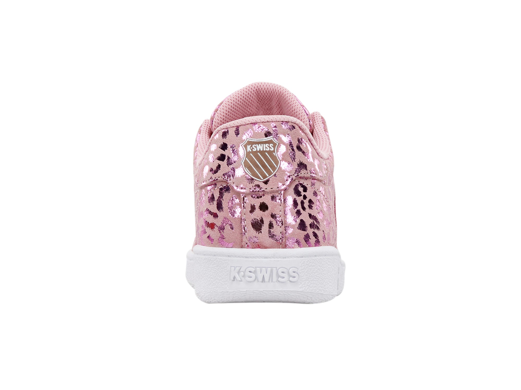 Classic VN Sneakers for Women - Pink Cheetah Print, Rose Gold & White Color Block Design | Comfortable Casual Shoes for Walking, Running, Gym & Streetwear Fashion