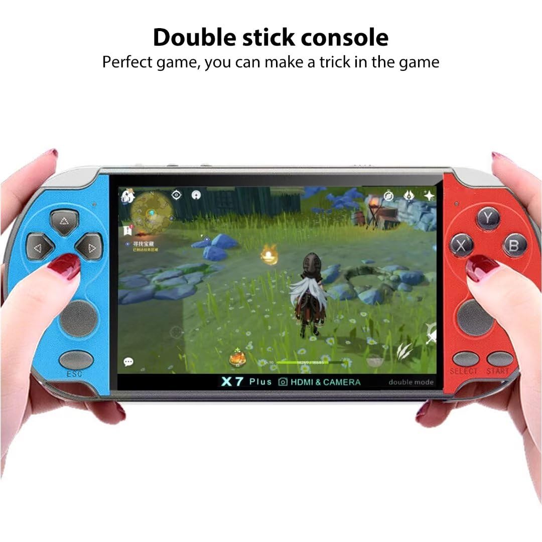 2025 Upgraded X7 Plus Handheld Game Console - 5.1