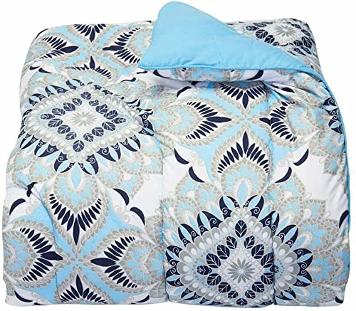 Blue Modern Comforter and Sheet Set - Twin Size Bedding for Cozy Sleep | Perfect for Kids Rooms, Guest Beds & Dorm Essentials