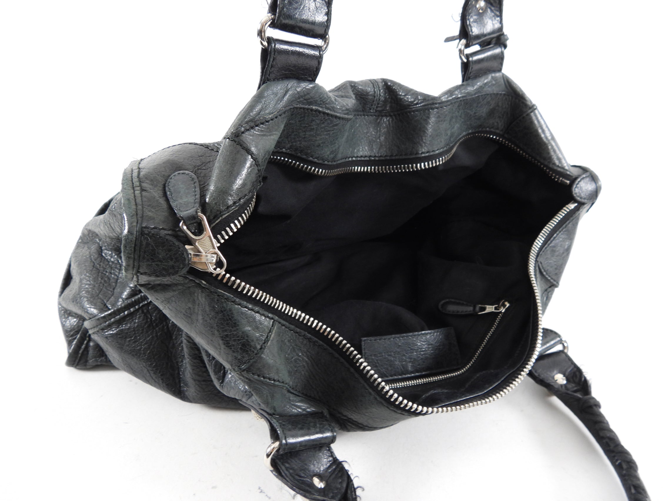 Balenciaga Black Leather Giant 21 Work Bag for Women | Luxury Designer Handbag for Office, Travel & Everyday Use