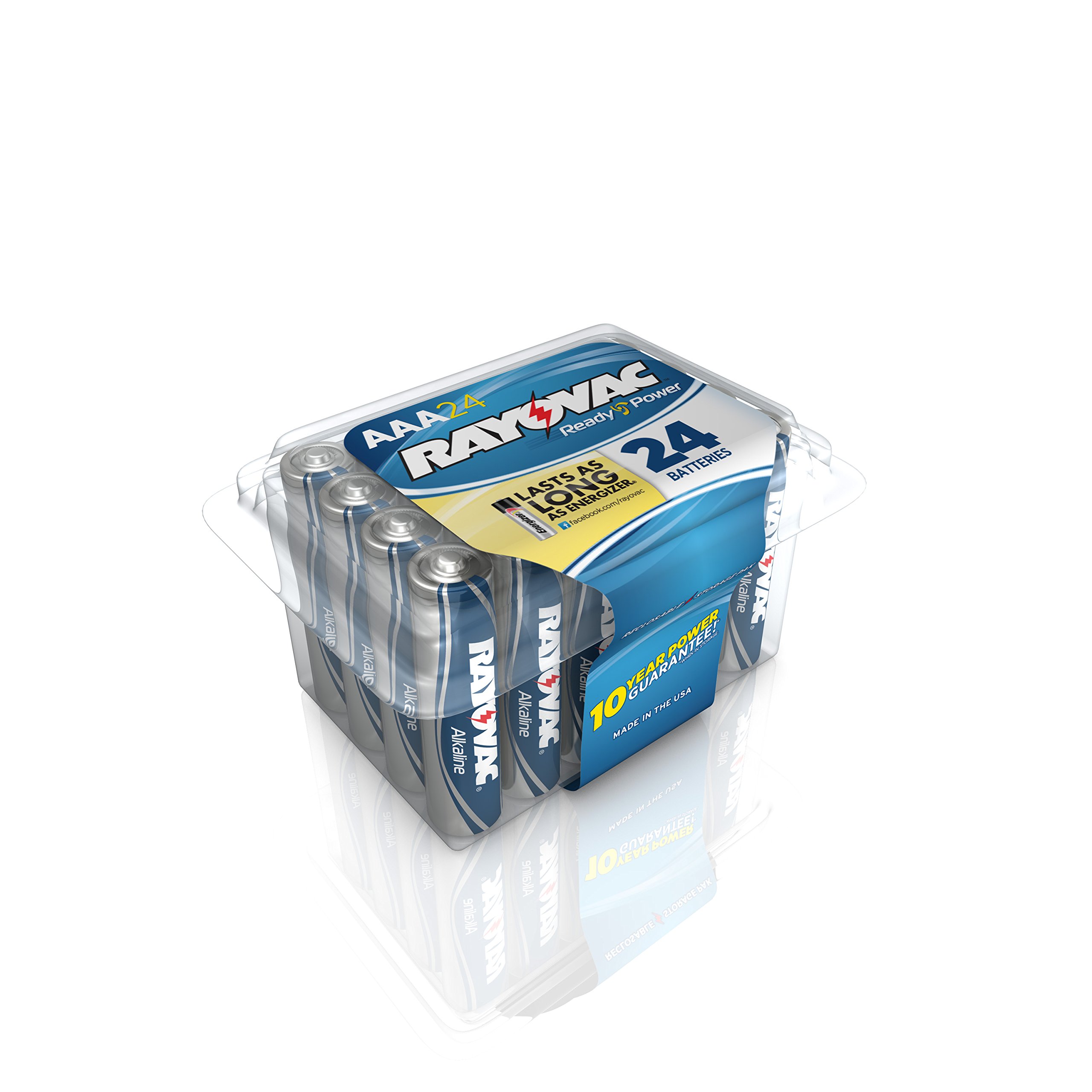 Rayovac Alkaline AAA Batteries (24-Pack) - Long-Lasting Power with Recloseable Lid - Ideal for Toys, Flashlights, Remote Controls & Electronic Devices