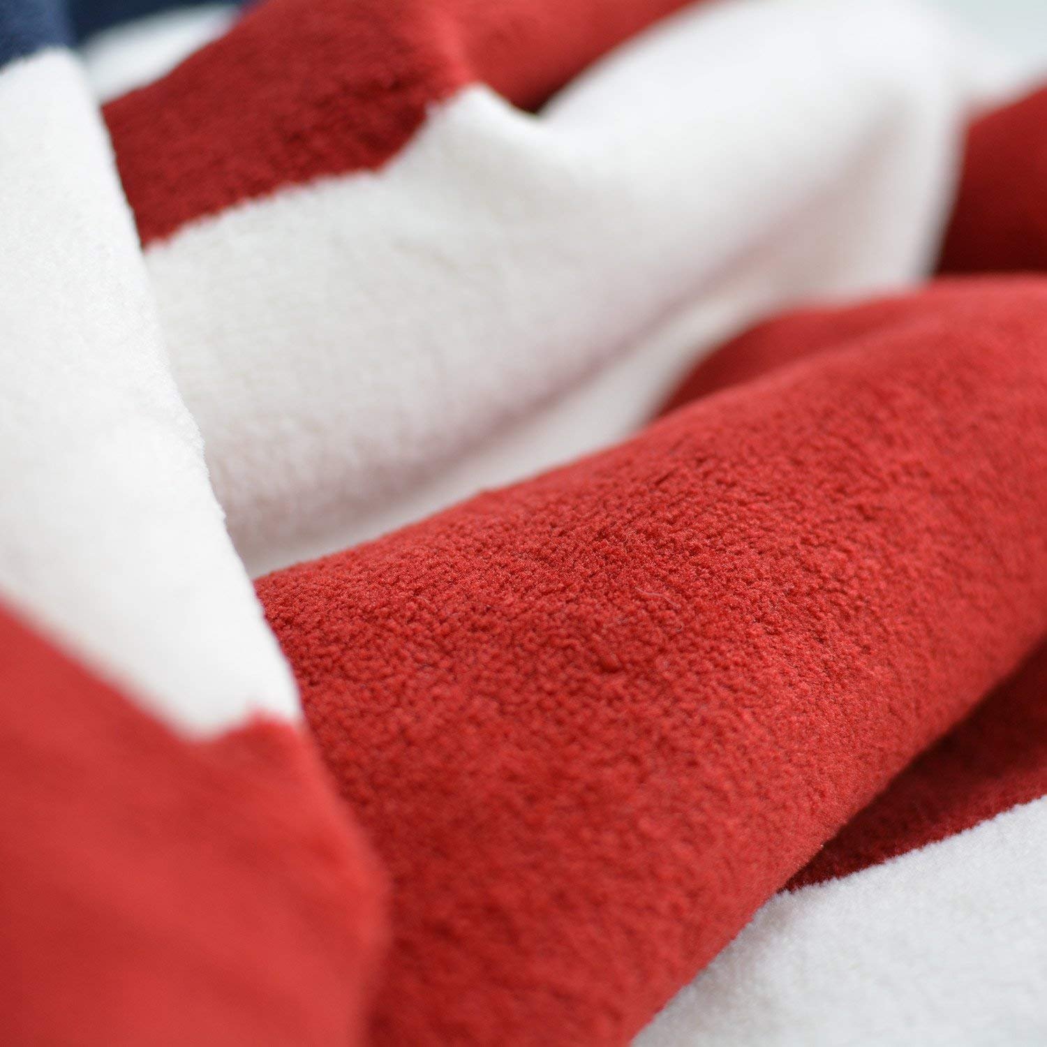 Brandream 2-Pack Fleece Throw Blankets - American Flag & British Flag Designs | Soft Cozy Blankets for Couch, Bed, Camping & Outdoor Use