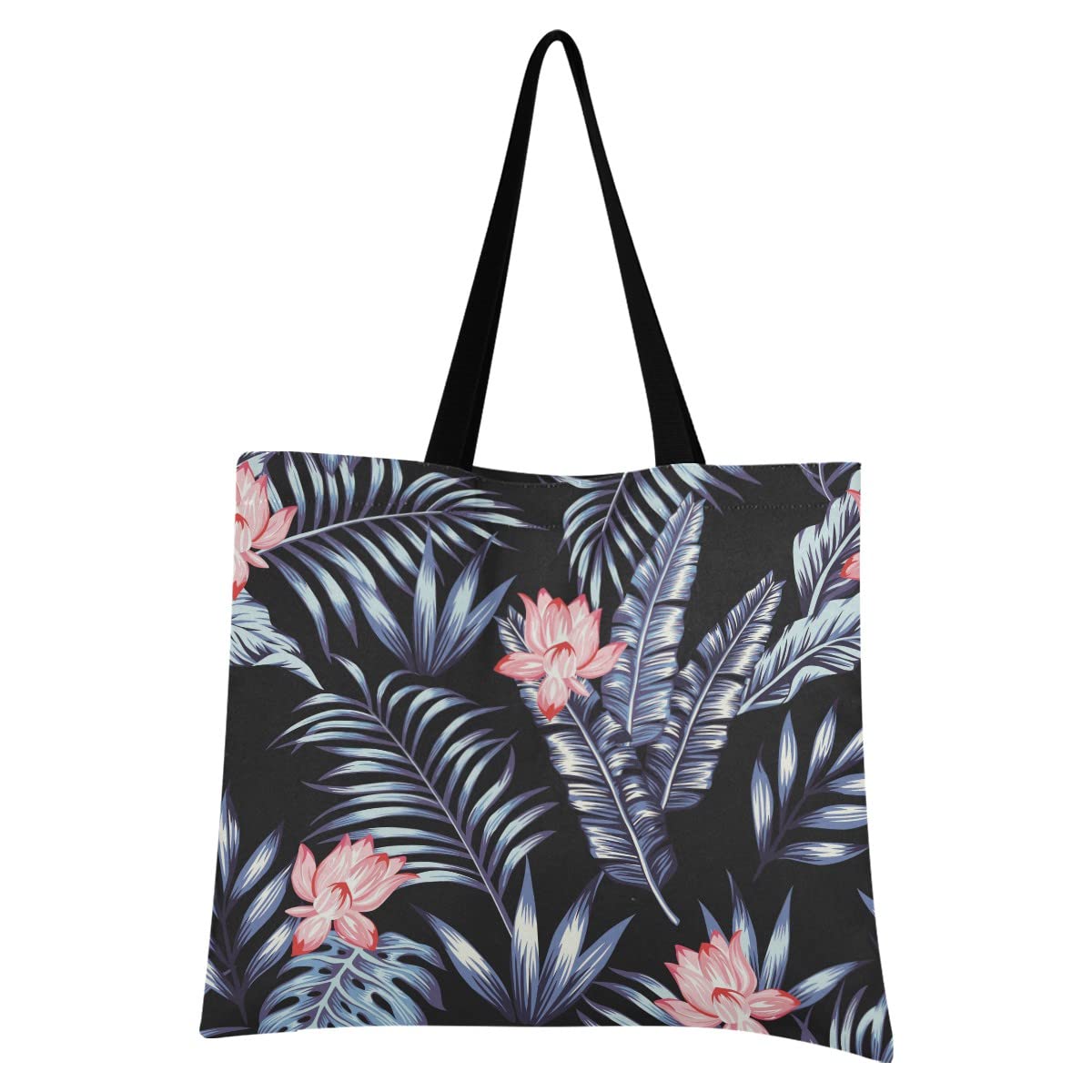 Stylish Women's Canvas Tote Shoulder Bag - Lightweight Foldable Shopping Bag for Casual Outings, Travel & Daily Use