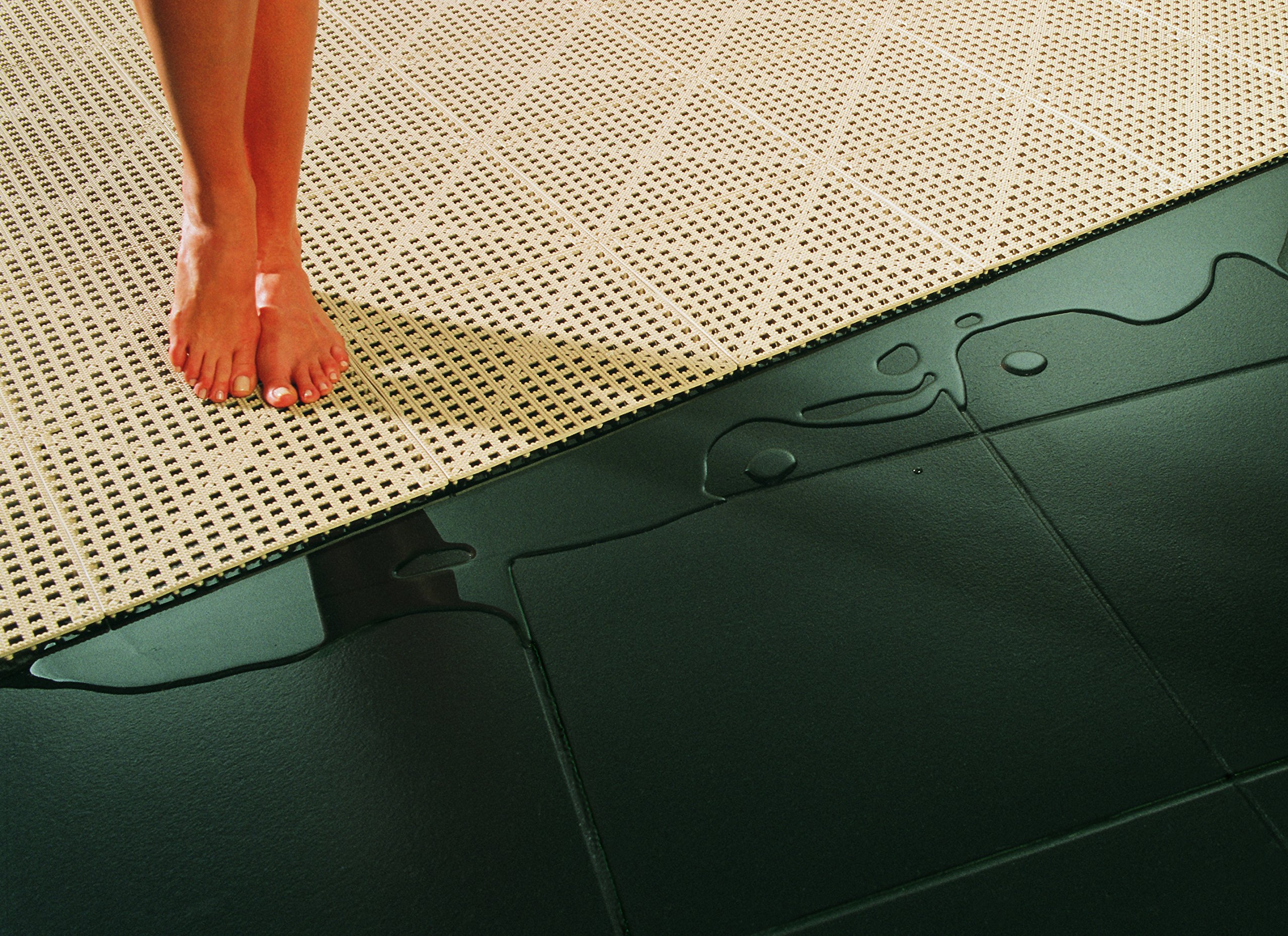 Dri-Dek® 3'x4' Interlocking Gray Flooring Sheets for Patio, Lanai & Pool Deck - Durable, Non-Slip Outdoor & Indoor Use