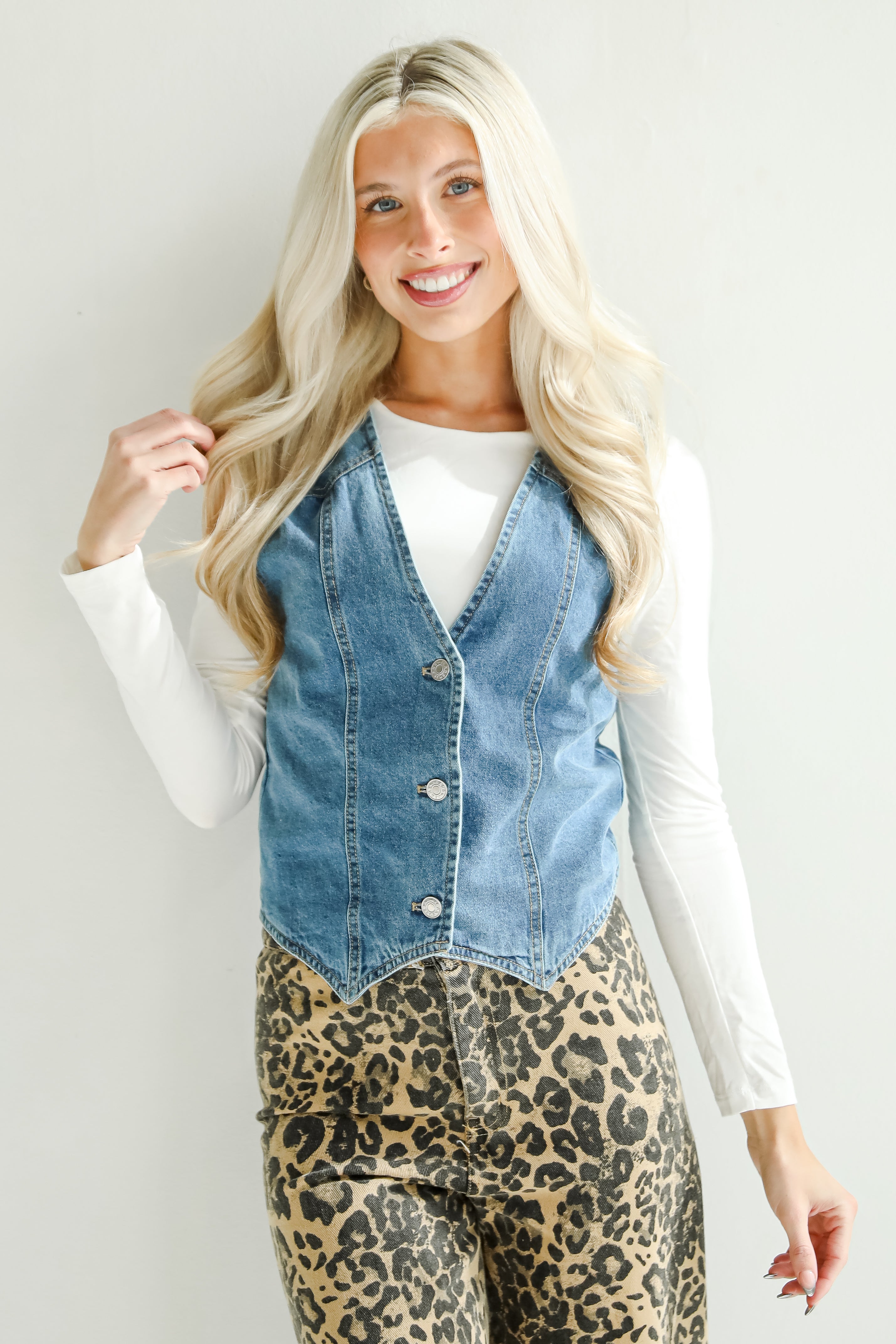 Final Sale - Coveted Appeal Denim Vest for Women | Trendy Fashion Jacket for Casual Outfits & Layering | Perfect for Streetwear, Concerts, and Everyday Style