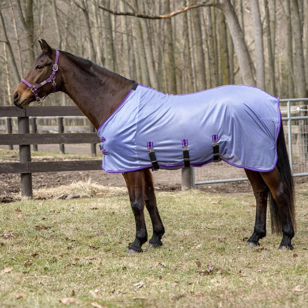 TuffRider Comfy Plus Standard Neck Fly Sheet for Horses - Breathable UV Protection Fly Sheet for Summer Riding & Pasture Use