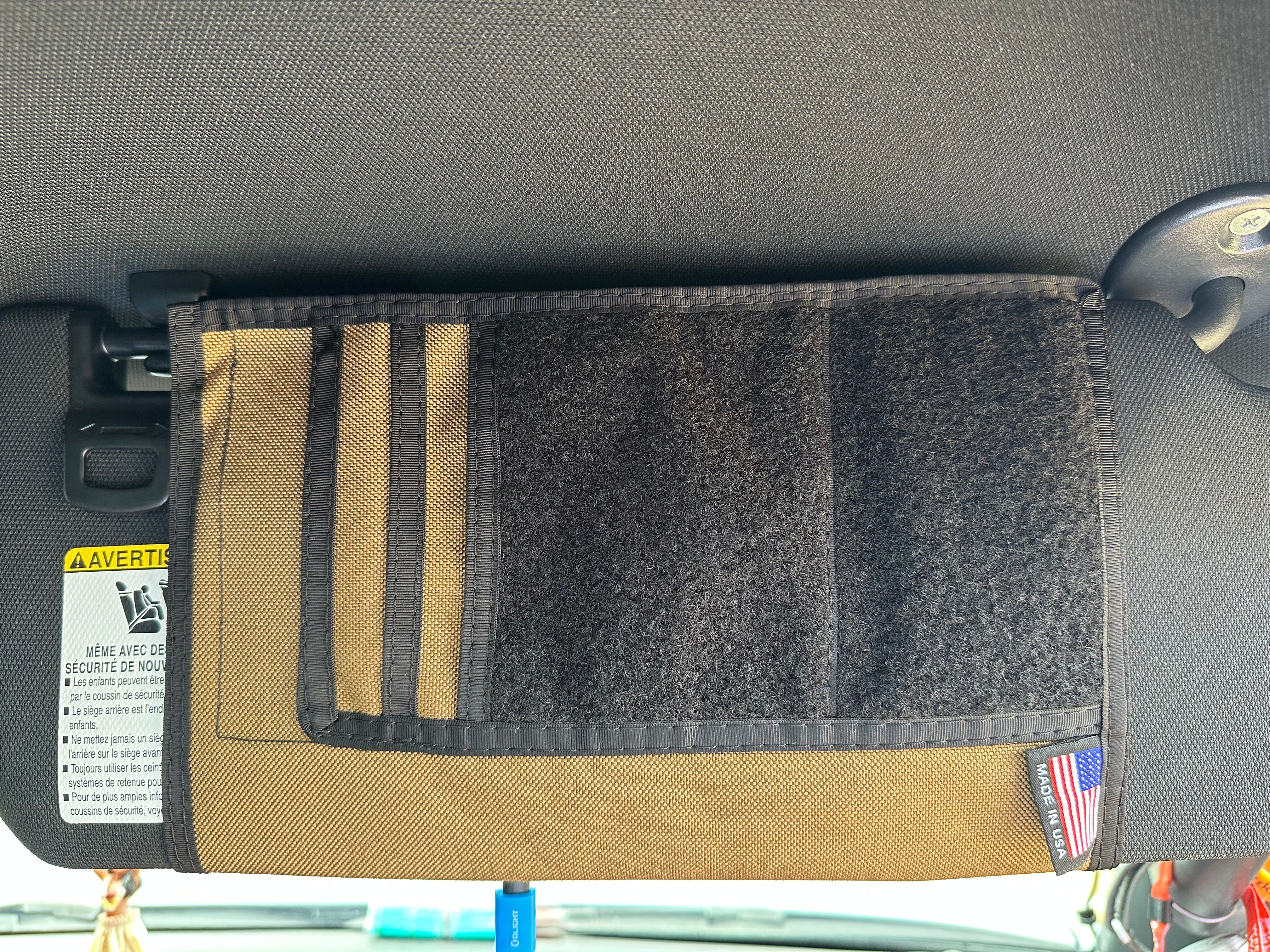 Jeep Gladiator & Toyota Tacoma MOLLE Visor Organizer - Tactical Storage for Sunglasses, Phones & Small Gear - Perfect for Off-Roading, Camping & Outdoor Adventures