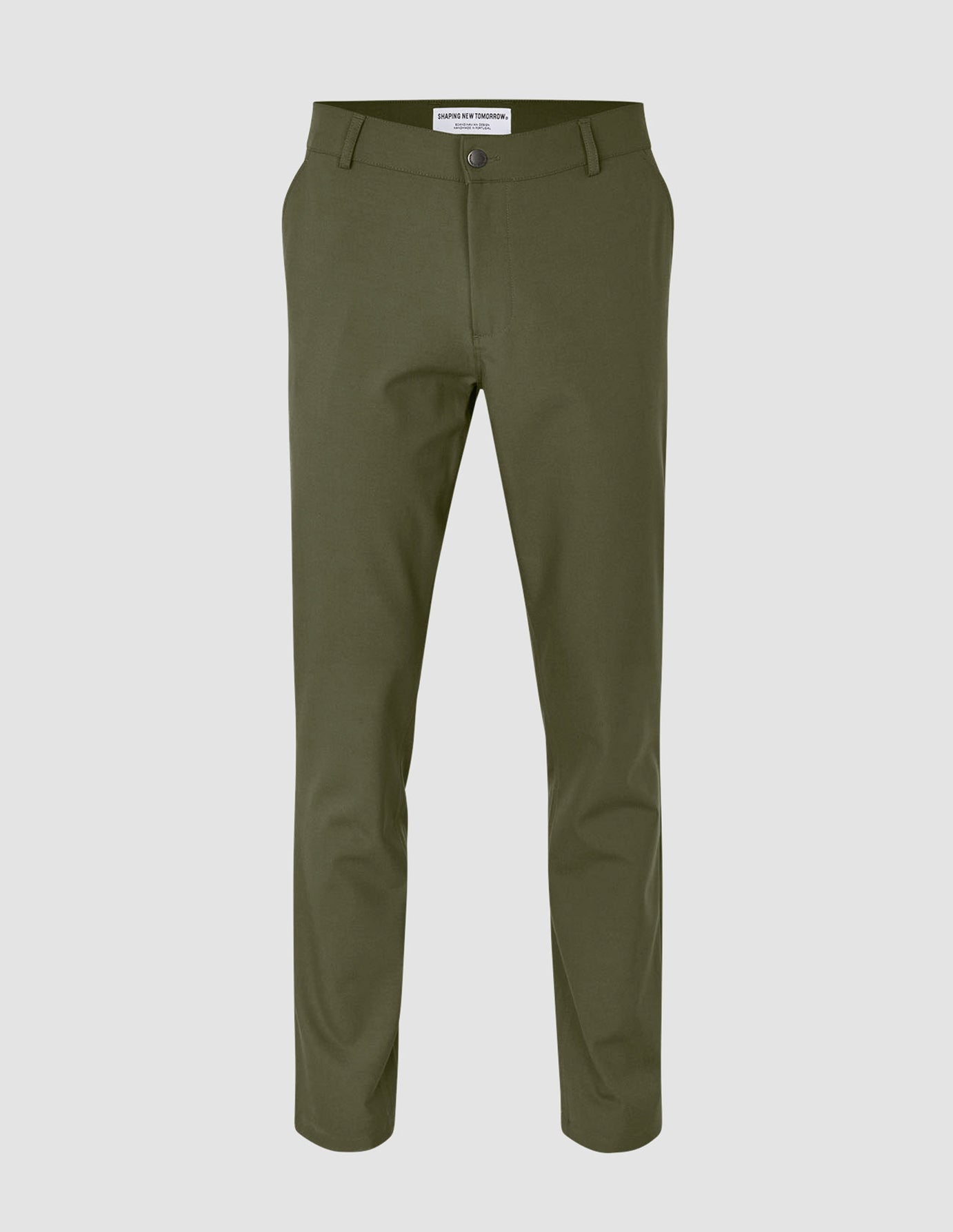 Essential Comfort Stretch Pants for Men & Women - Regular Fit Clover Green - Perfect for Work, Travel & Casual Wear