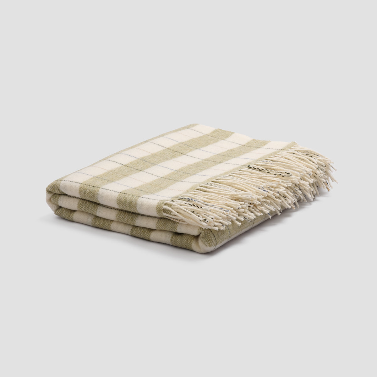 Premium Apple Checked Stripe Wool Blanket - Soft & Warm Winter Throw for Bed, Couch, and Travel - Cozy Home Decor Gift