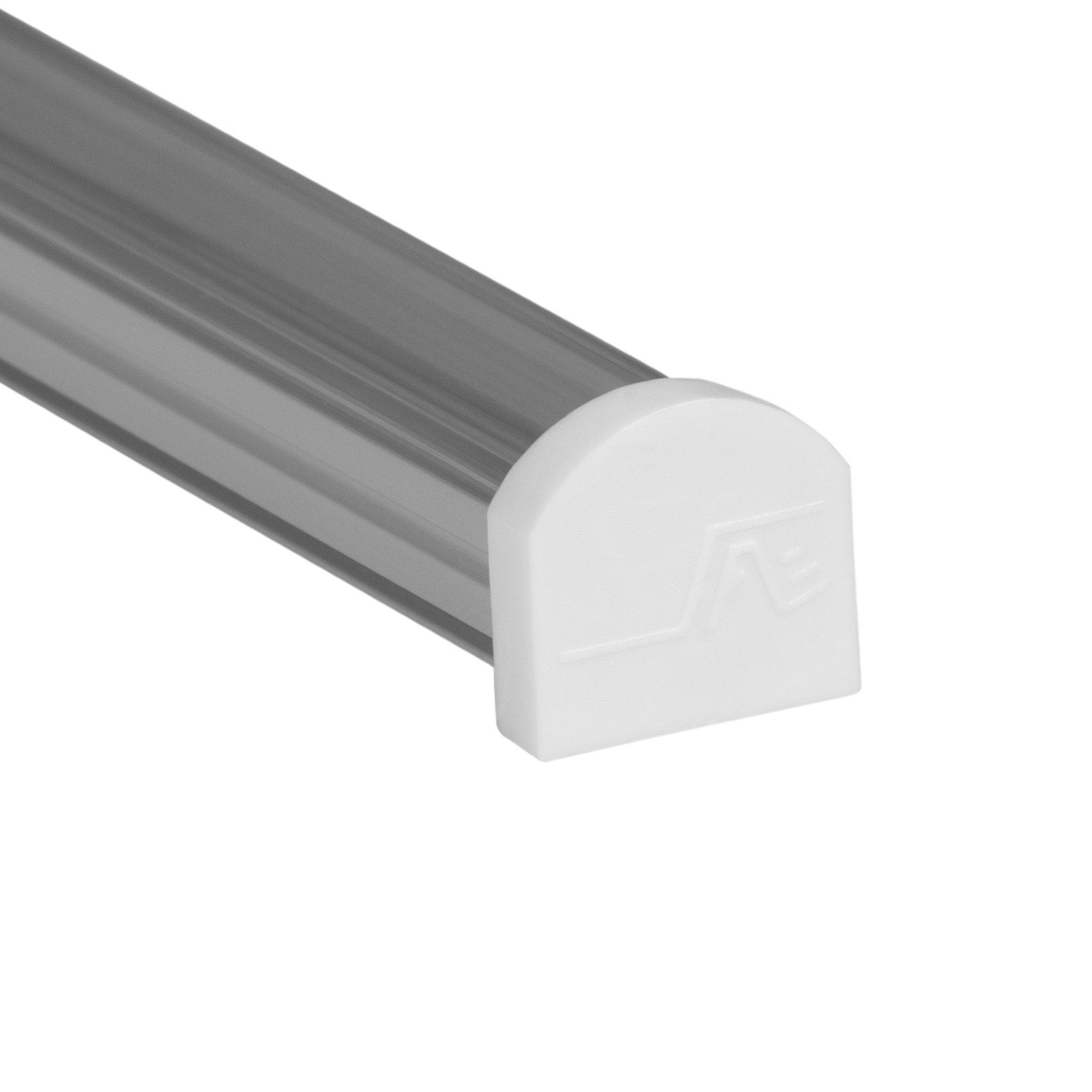 LEDPROFILES 5-Pack 8ft (2.4Meter) U-Shaped LED Aluminum Channels with Frosted Arc Diffusers, End Caps & Mounting Accessories - 967 Series LED Profile Extrusion for Home, Office & Commercial Lighting Installation