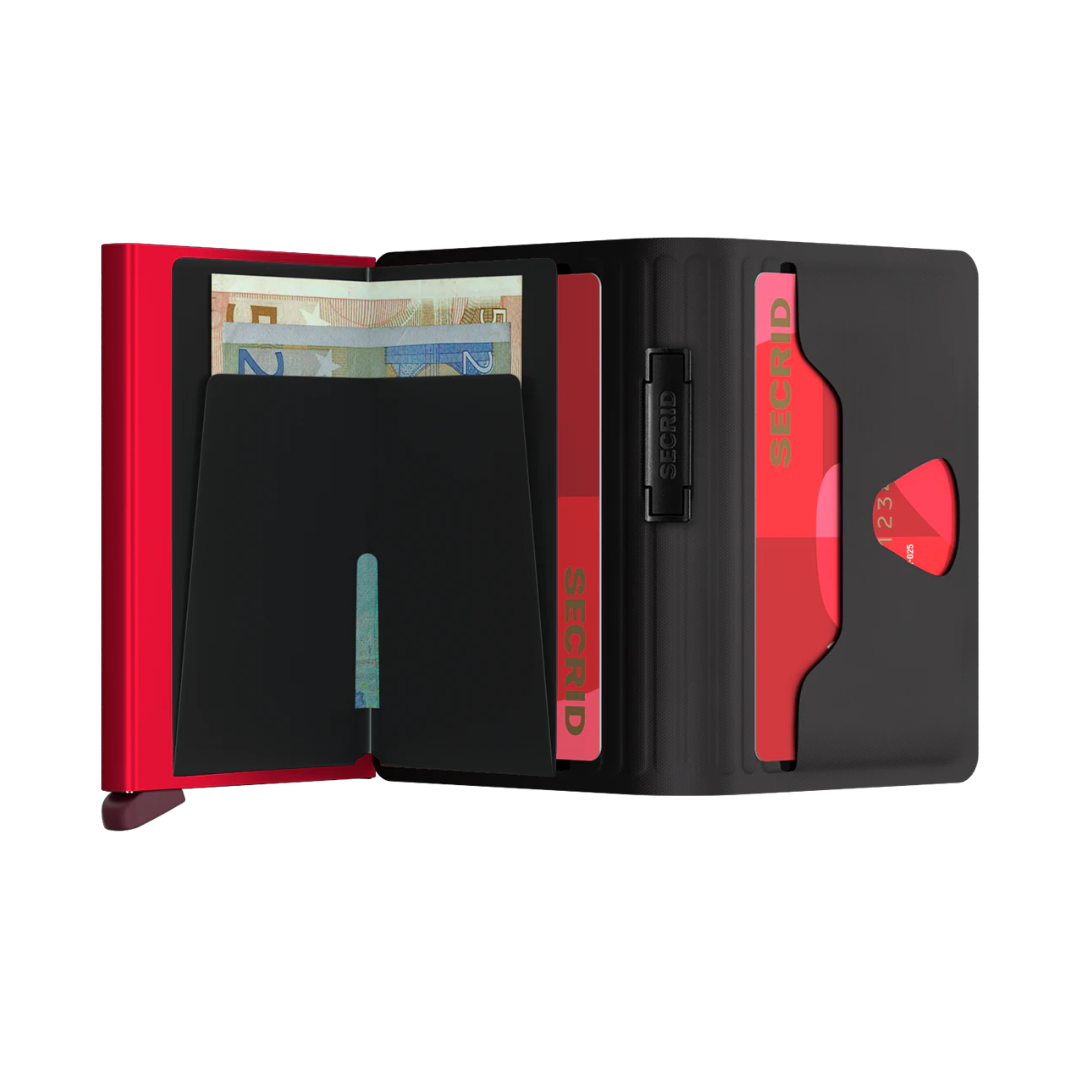 SECRID RFID Blocking Bandwallet - Slim Leather Wallet with Money Clip for Men & Women | Perfect for Travel, Business & Everyday Use (Black)