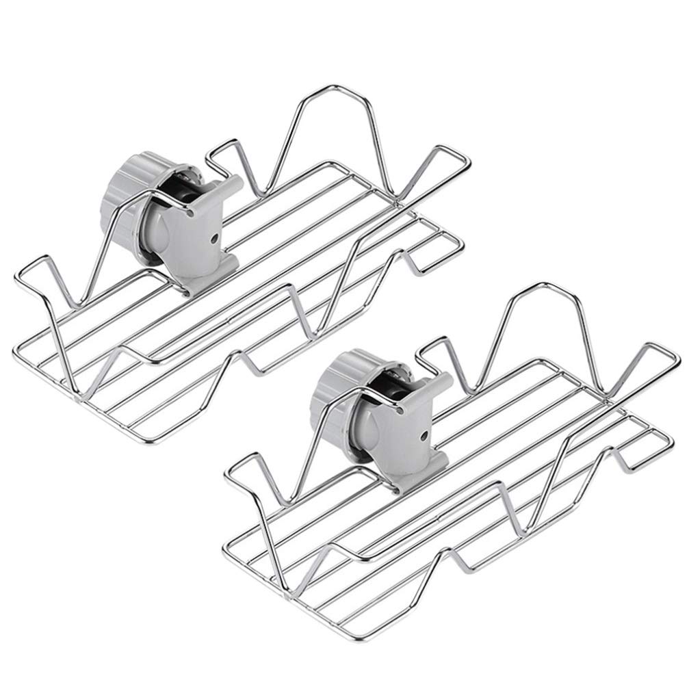 DOITOOL 2-Pack Stainless Steel Faucet Drain Rack Organizer - Soap, Sponge & Towel Holder for Kitchen Sink - Perfect for Dishwashing Liquid Storage & Kitchen Organization (Assorted Colors) - Ideal for Small Spaces & Clutter-Free Countertops