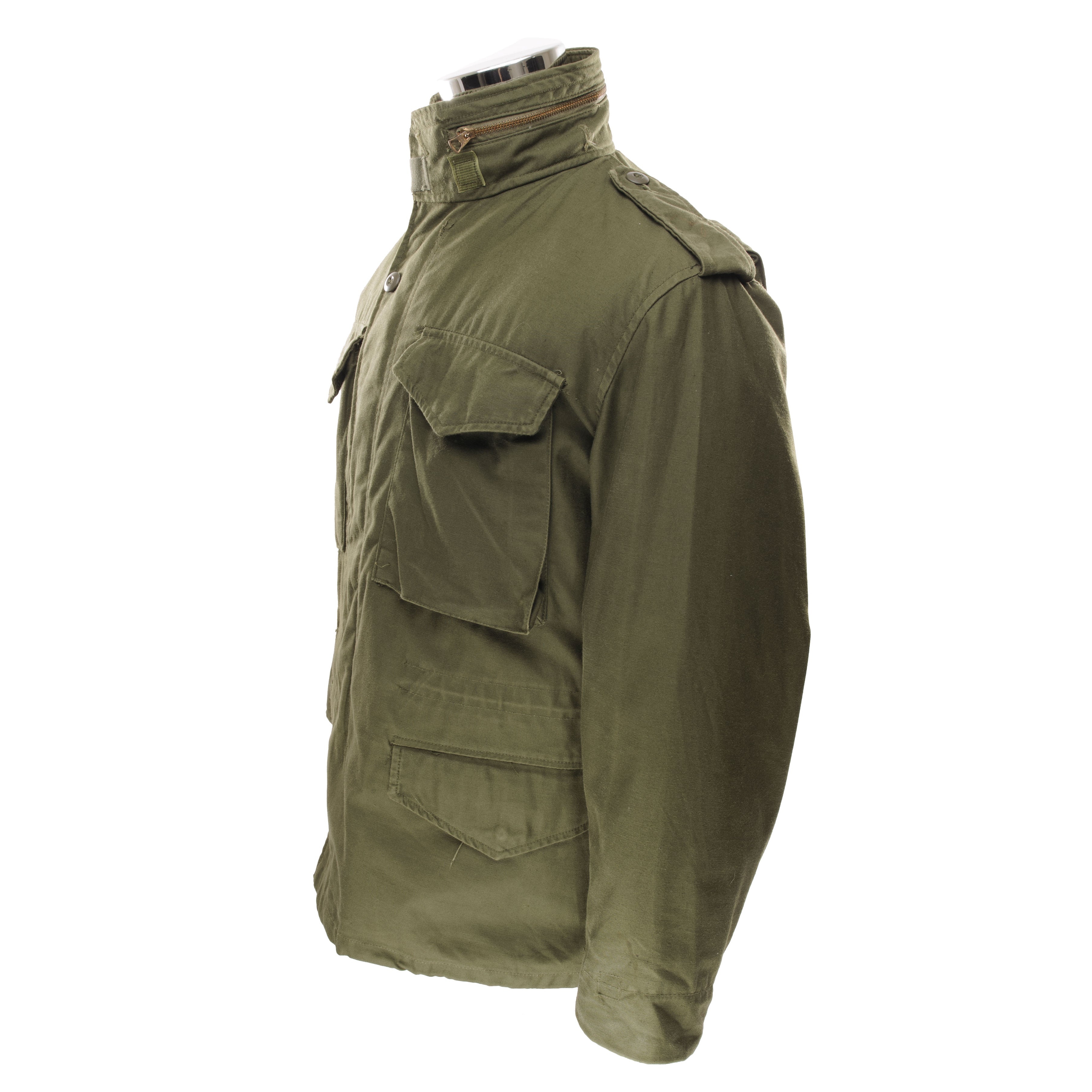 Vintage US Army M65 Field Jacket 1980s - Small Short Size | Military Green Tactical Outerwear for Men, Outdoor Hiking & Casual Wear