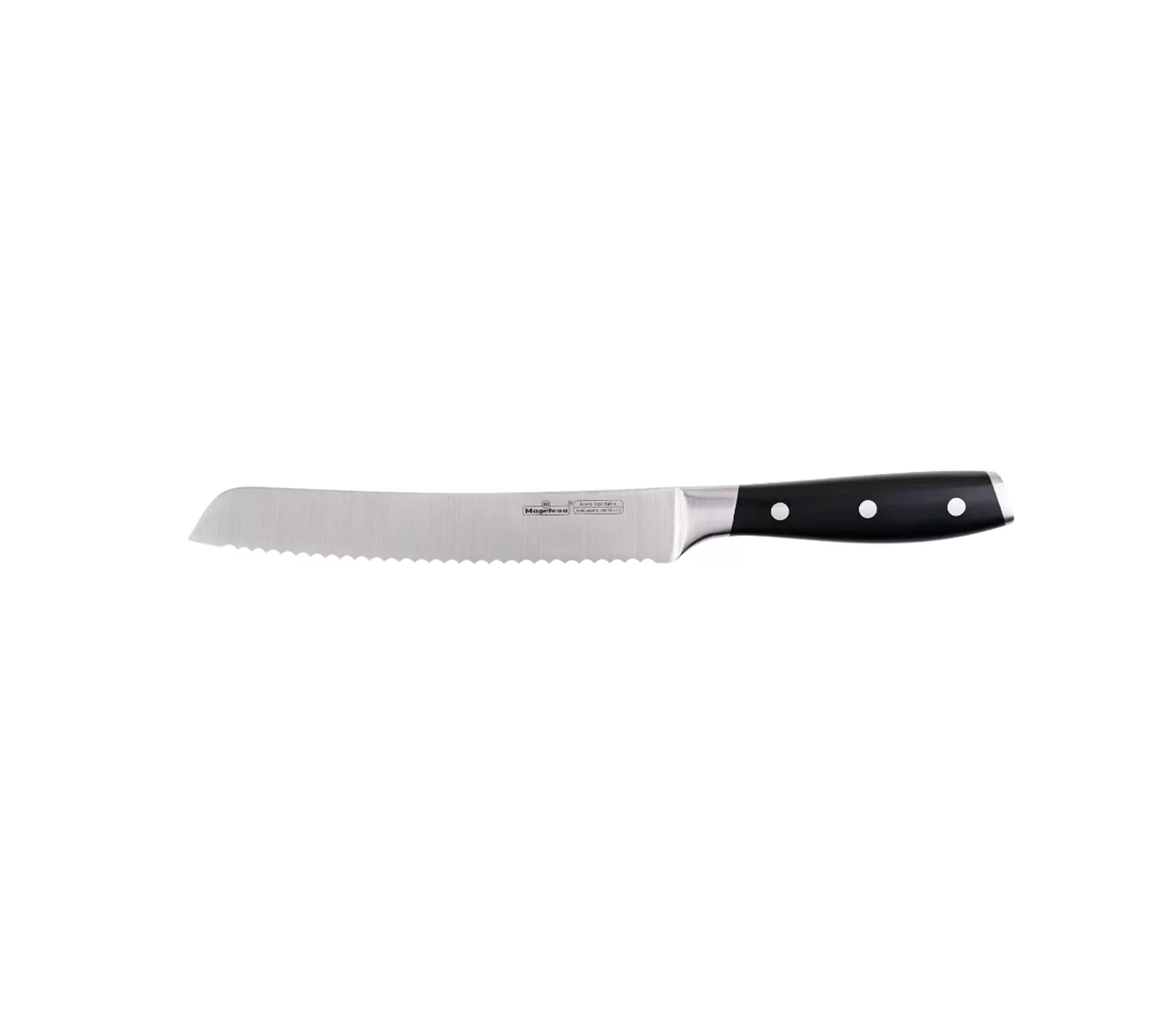 Classic Magefesa 8-Inch Bread Knife - Premium Stainless Steel Blade for Slicing Bread, Cakes & Pastries - Perfect for Home Baking & Professional Kitchens