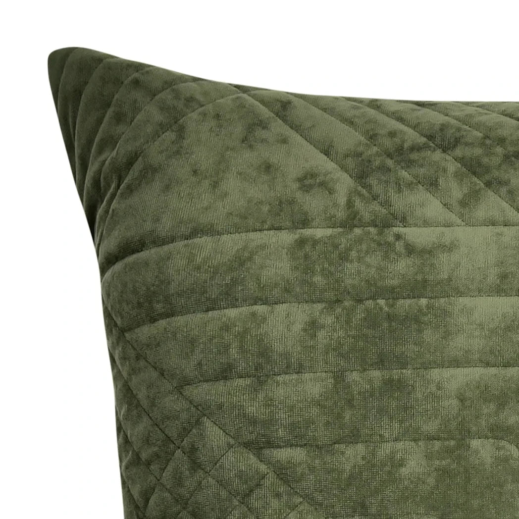 Bianca Navarro Olive European Pillowcase - Premium 100% Cotton Decorative Pillow Cover for Sofa, Bed & Couch - Elegant Home Decor for Living Room, Bedroom & Guest Room