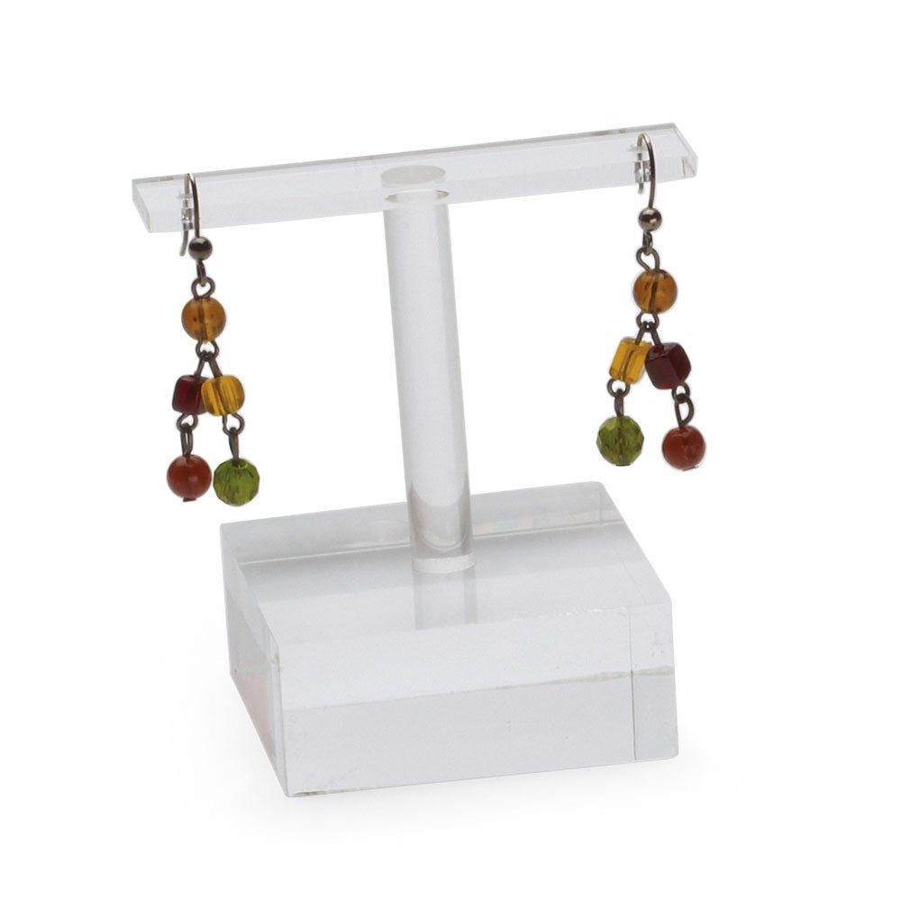 SSWBasics Large Clear Acrylic Earring Holder - Case of 25 | Jewelry Organizer for Earrings, Necklaces & Bracelets | Perfect for Retail Stores, Boutiques & Home Display