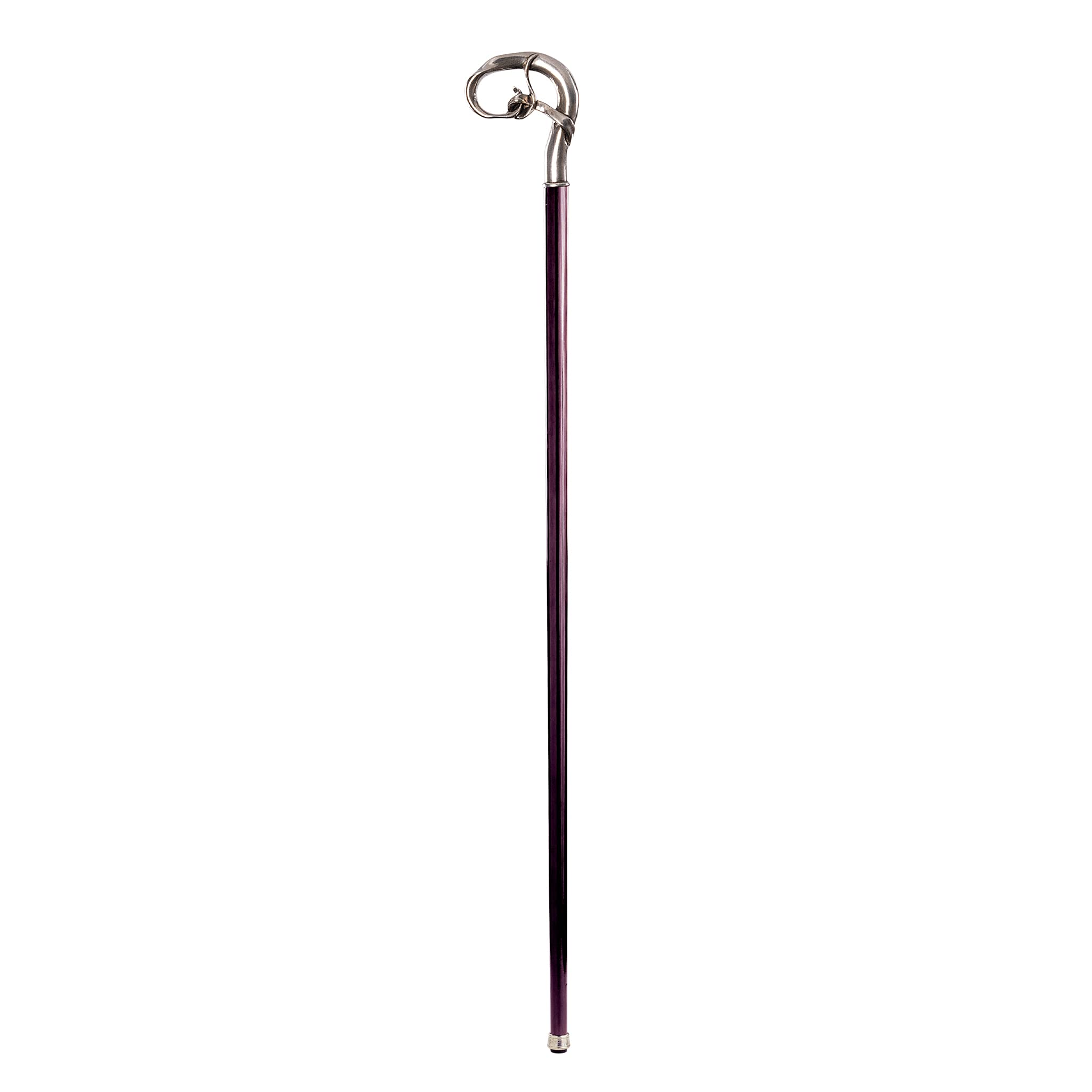 Design Toscano Pewter Walking Cane - Elegant Handcrafted Walking Stick for Men & Women - Perfect for Hiking, Fashion Accessory, or Collector's Item