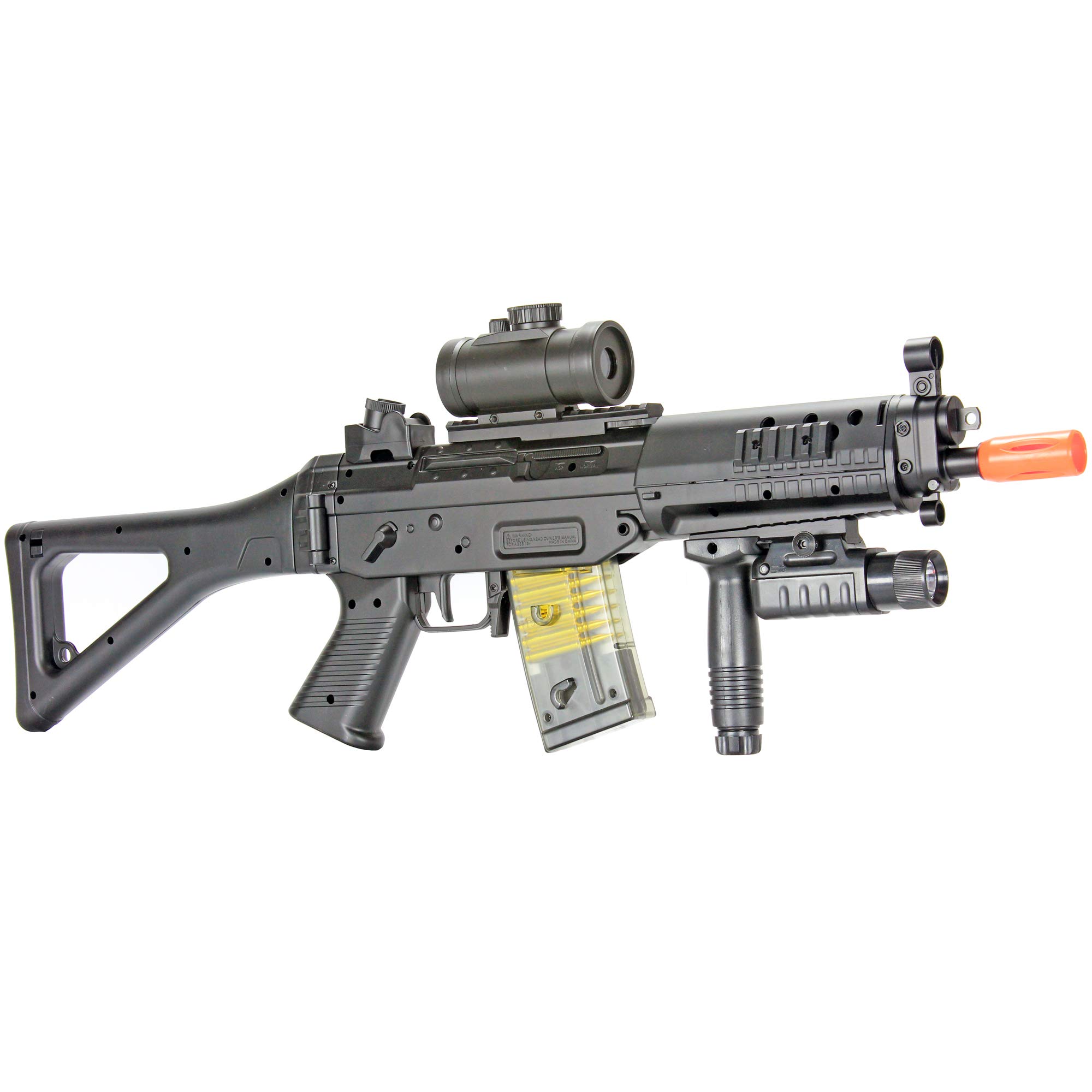 BBTac Airsoft Gun AEG Electric Rifle - Full Auto & Semi Auto Modes with Battery & Charger Included - Perfect for Outdoor Shooting, Airsoft Battles & Tactical Training