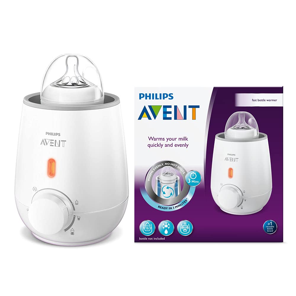 Philips Avent Baby Bottle Warmer - Fast & Safe Bottle Heating for Breastmilk & Formula - Perfect for Night Feedings & Travel