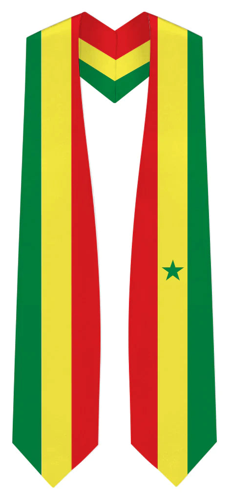 Senegal Graduation Stole - Authentic Senegal Flag Sash for Graduation Ceremonies | Perfect for High School, College & University Graduates | Show Your National Pride