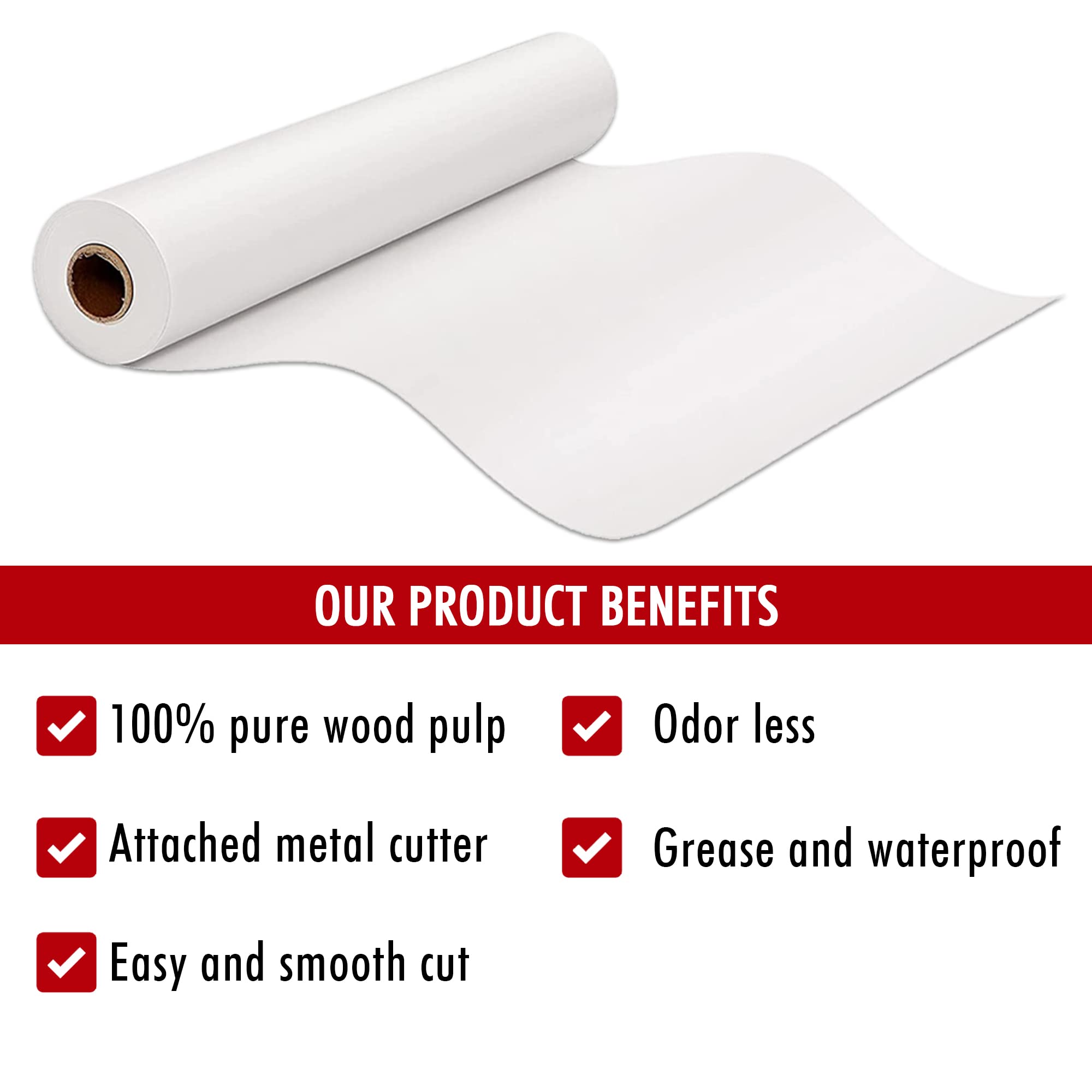 Non-Stick White Parchment Paper Sheets for Baking, Grilling, Cooking & Air Fryer - Premium Oven Safe Baking Paper for Cookies, Cakes, Roasting & Meal Prep - Perfect for Home Bakers & Professional Chefs