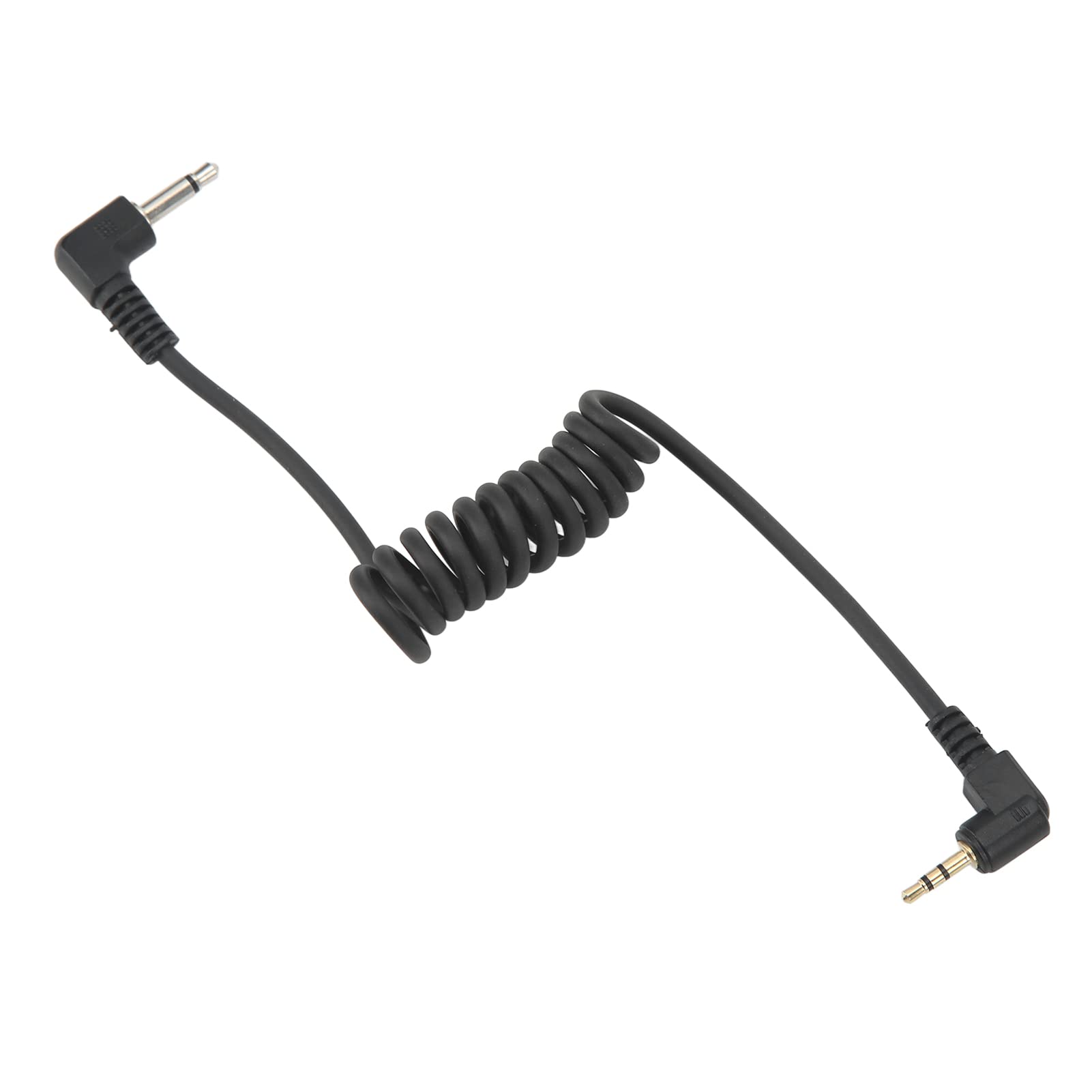 2.5mm to 3.5mm Gold Plated Camera Shutter Release Cable - Remote Shutter Cord for DSLR & Mirrorless Cameras - Durable Plastic Elastic Flash Shutter Cord for Photography, Studio & Outdoor Shooting