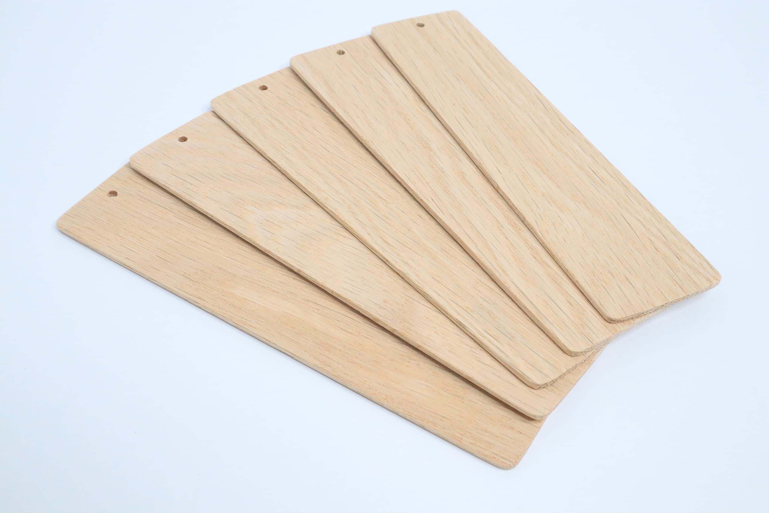25-Piece Unfinished Wooden Bookmark Set - Oak Wood Blanks for DIY Crafts, Bookmark Making & Woodworking Projects - Perfect for Scrapbooking, Gifts & Handmade Decorations