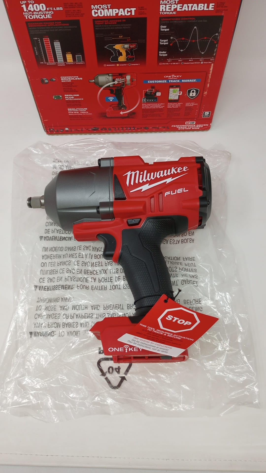 Milwaukee M18 18V Cordless Impact Wrench (2863-20) - 1/2