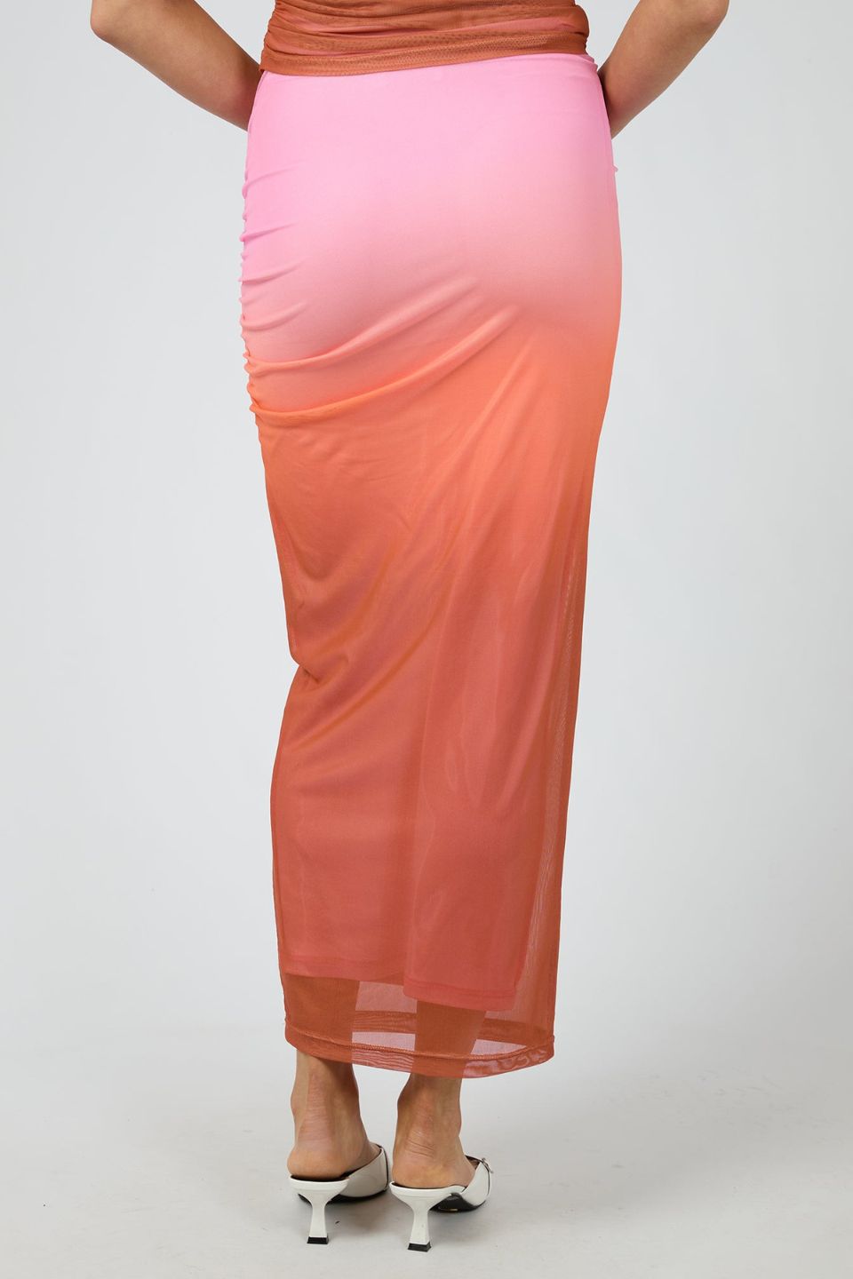 Camilla Sunset Pink Midi Skirt - Women's Flowy A-Line Summer Skirt with Pockets | Perfect for Beach Vacations, Date Nights & Casual Outings