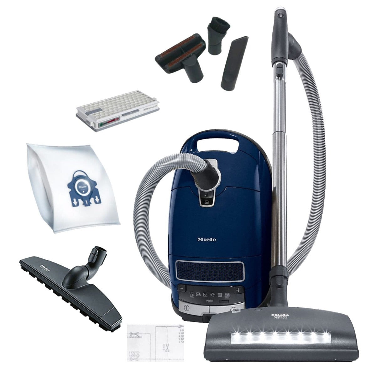 Miele Marin Complete C3 Vacuum Cleaner - Powerful Suction, HEPA Filtration, Quiet Operation - Ideal for Pet Hair, Allergies & Hardwood Floors Cleaning