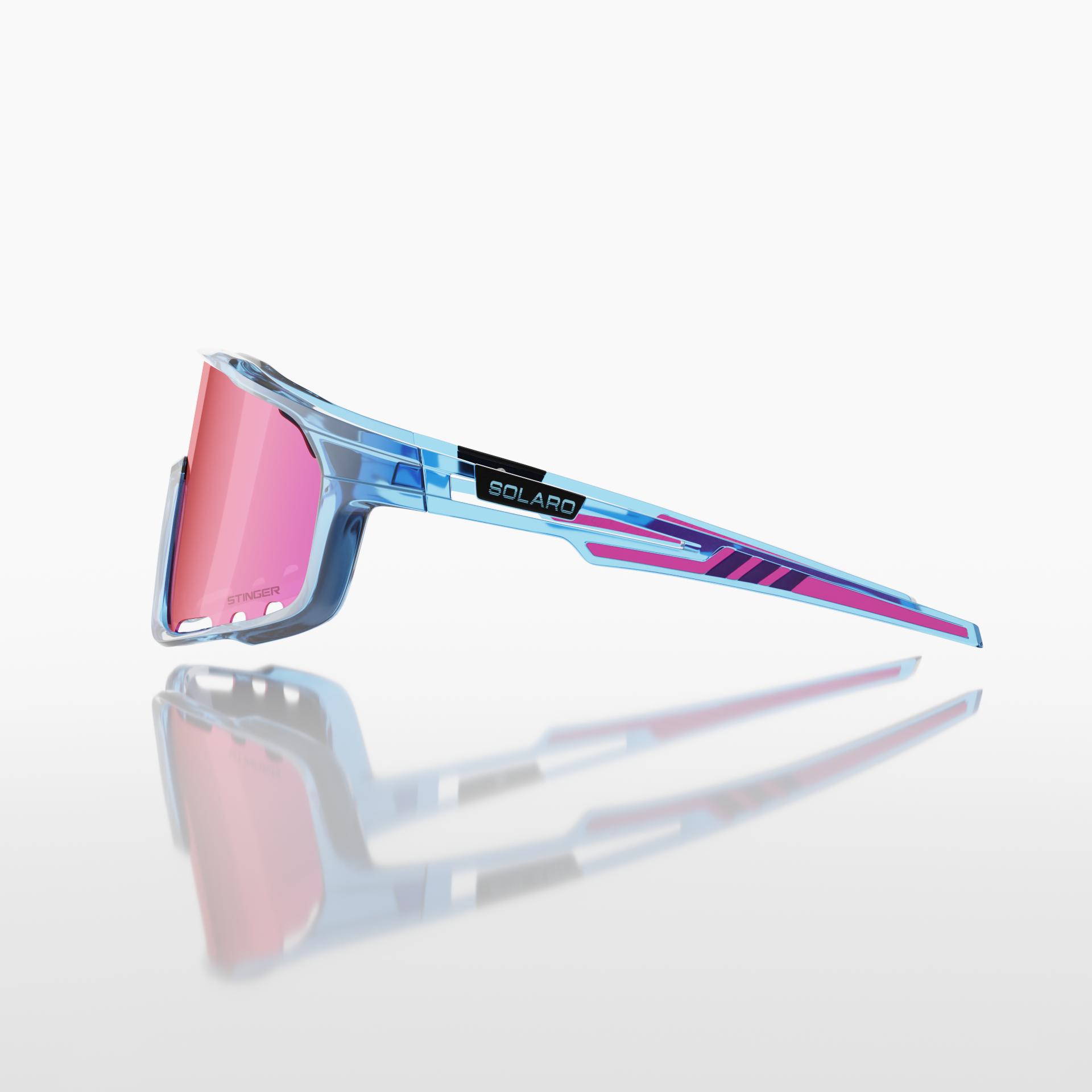 Stinger x Solaro Shades Cotton Candy 2.0 Polarized Sunglasses - UV Protection & Anti-Glare for Driving, Beach & Outdoor Activities
