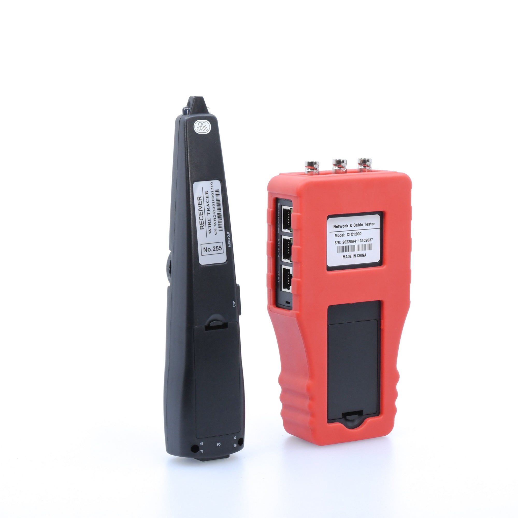 CTX1200 Professional Network Cable Tester with Probe - RJ45 RJ11 Ethernet LAN Wire Tester for Home & Office Network Installation - Perfect for IT Technicians and DIY Network Setup