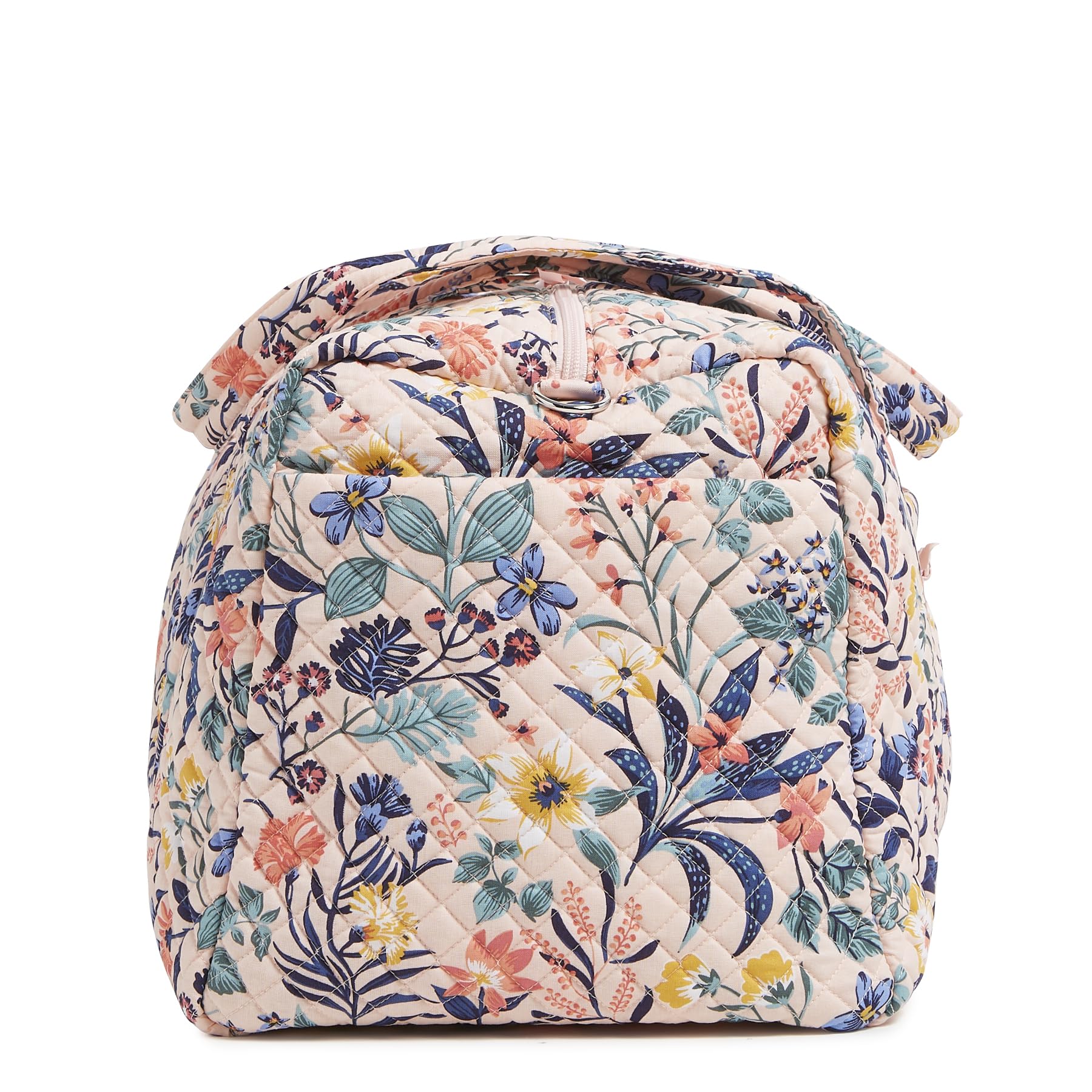 Vera Bradley Large Cotton Travel Duffle Bag - Paradise Coral Print | Spacious Carry-On for Weekend Trips, Gym & Beach Vacations