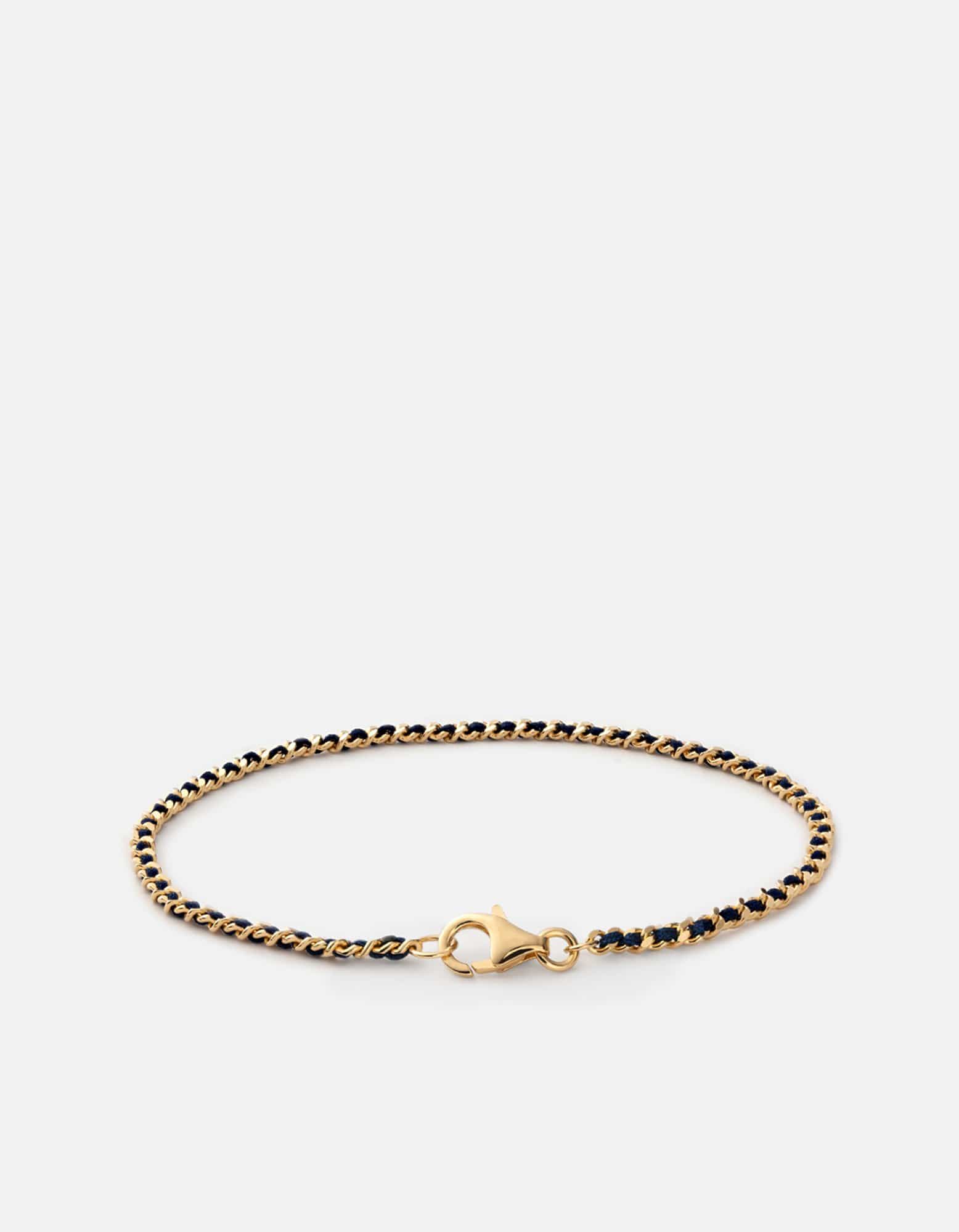 2mm Braided Chain Bracelet in Gold Vermeil - Elegant Stackable Jewelry for Women, Perfect for Everyday Wear & Special Occasions