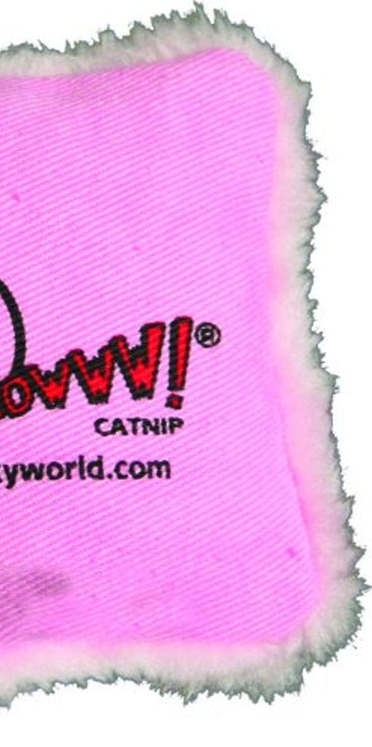 Yeowww! Pink Catnip Pillow for Cats - Natural Cat Toy with Organic Catnip - Fun & Safe Playtime - Perfect for Indoor Kitties & Stress Relief