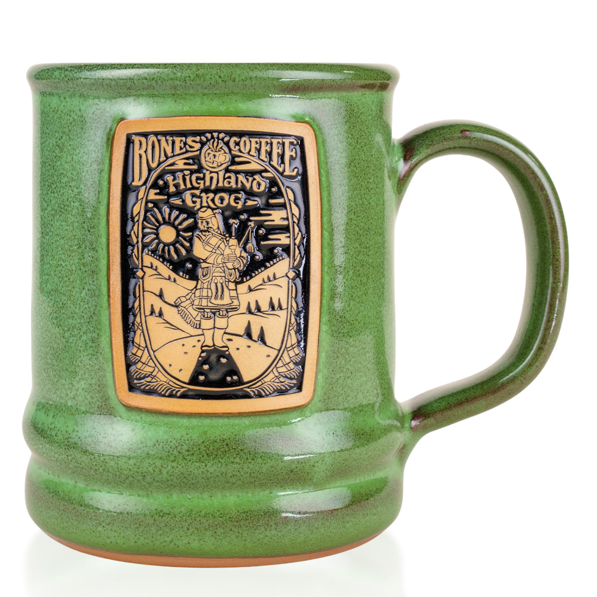 Handmade Highland Grog Ceramic Mug - Rustic Coffee Cup for Tea, Hot Chocolate & Craft Beer - Perfect for Cozy Home, Cafe & Camping Use
