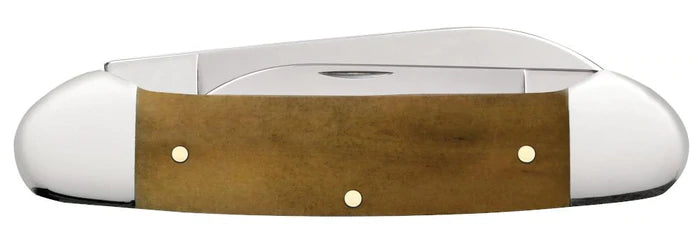 Ducks Unlimited Embellished Smooth Antique Bone Canoe Pocket Knife (07543 SS) - Compact Outdoor Knife for Camping, Fishing & Everyday Carry (EDC)