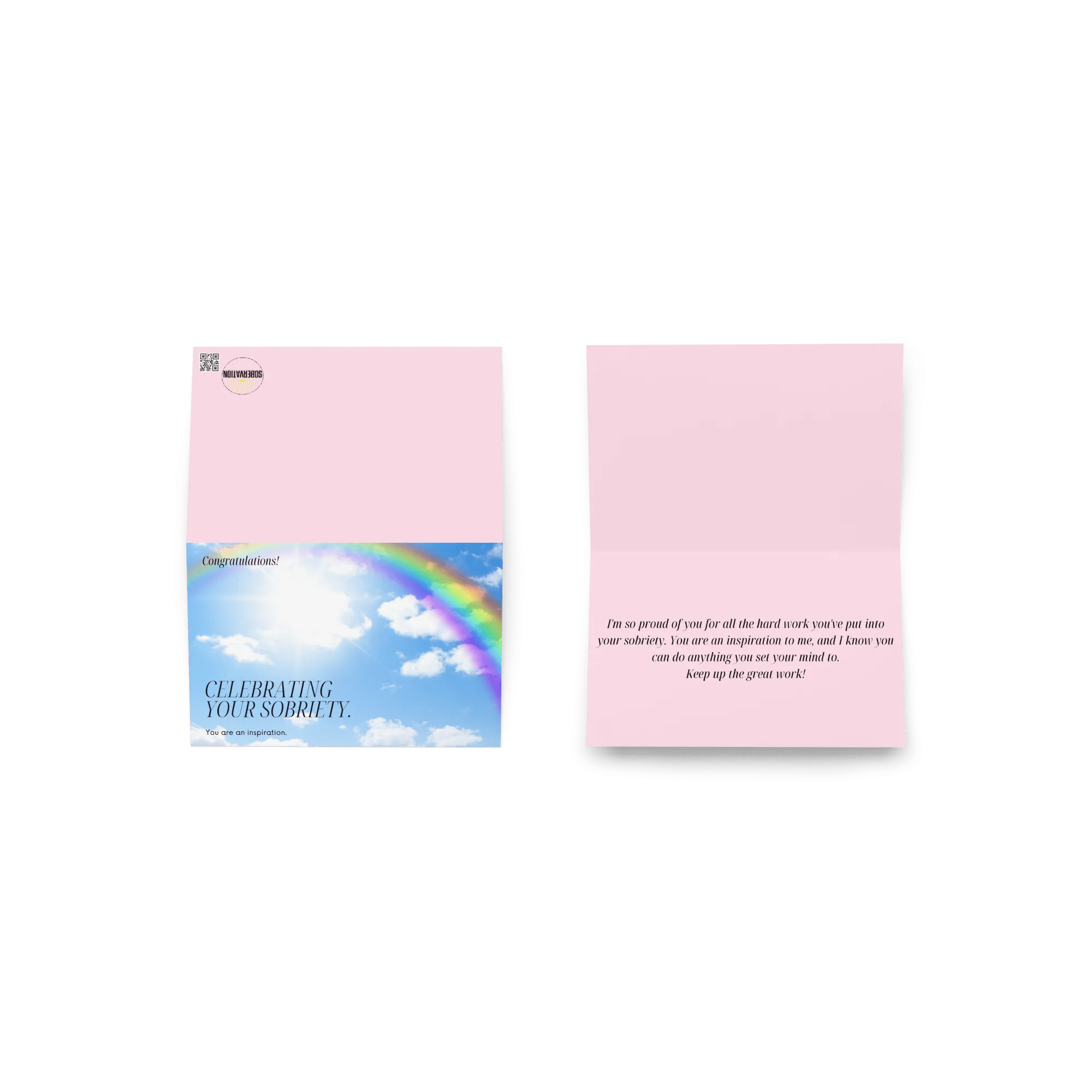 I Am So Proud Of You Sobriety Card - Inspirational Recovery Greeting Card for AA Meetings, 12-Step Programs & Celebrating Milestones - Perfect for Sober Anniversaries & Addiction Recovery Support
