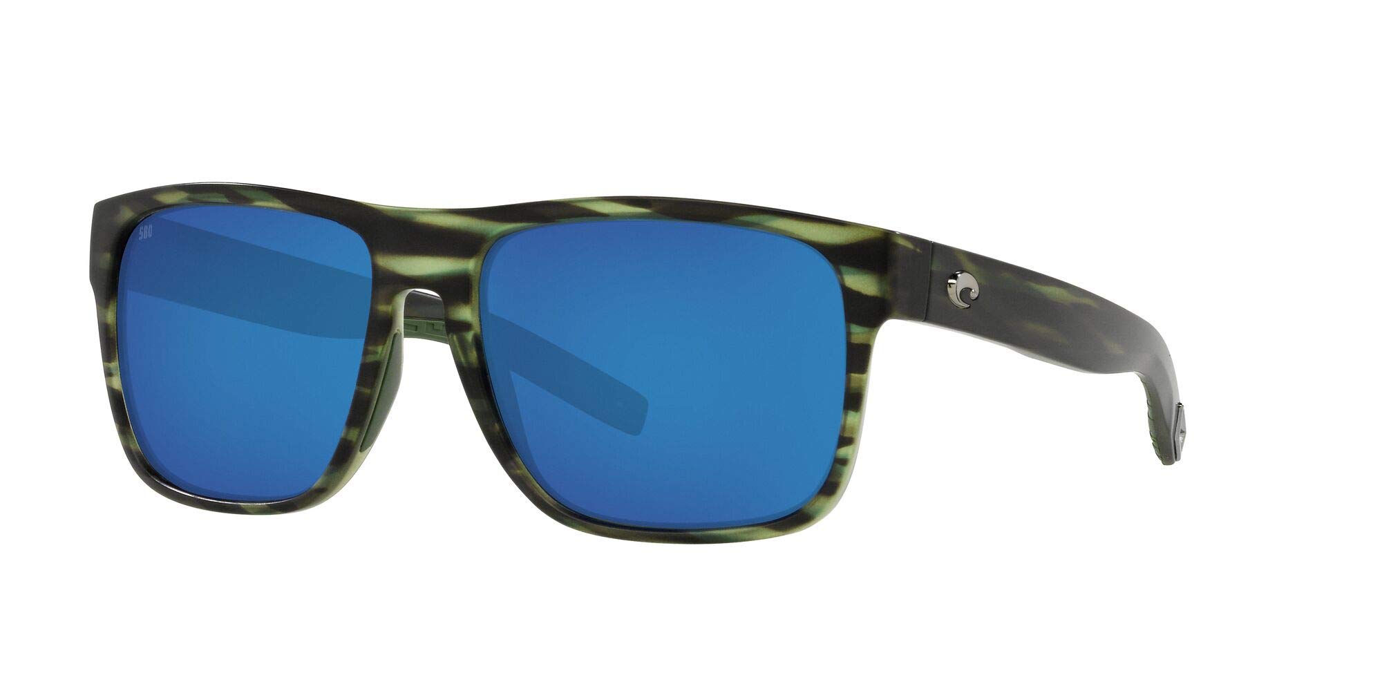 Costa Del Mar Men's Polarized Sunglasses - Matte Reef Frame, Blue Mirror Lenses 59mm - UV Protection for Fishing, Driving & Outdoor Activities