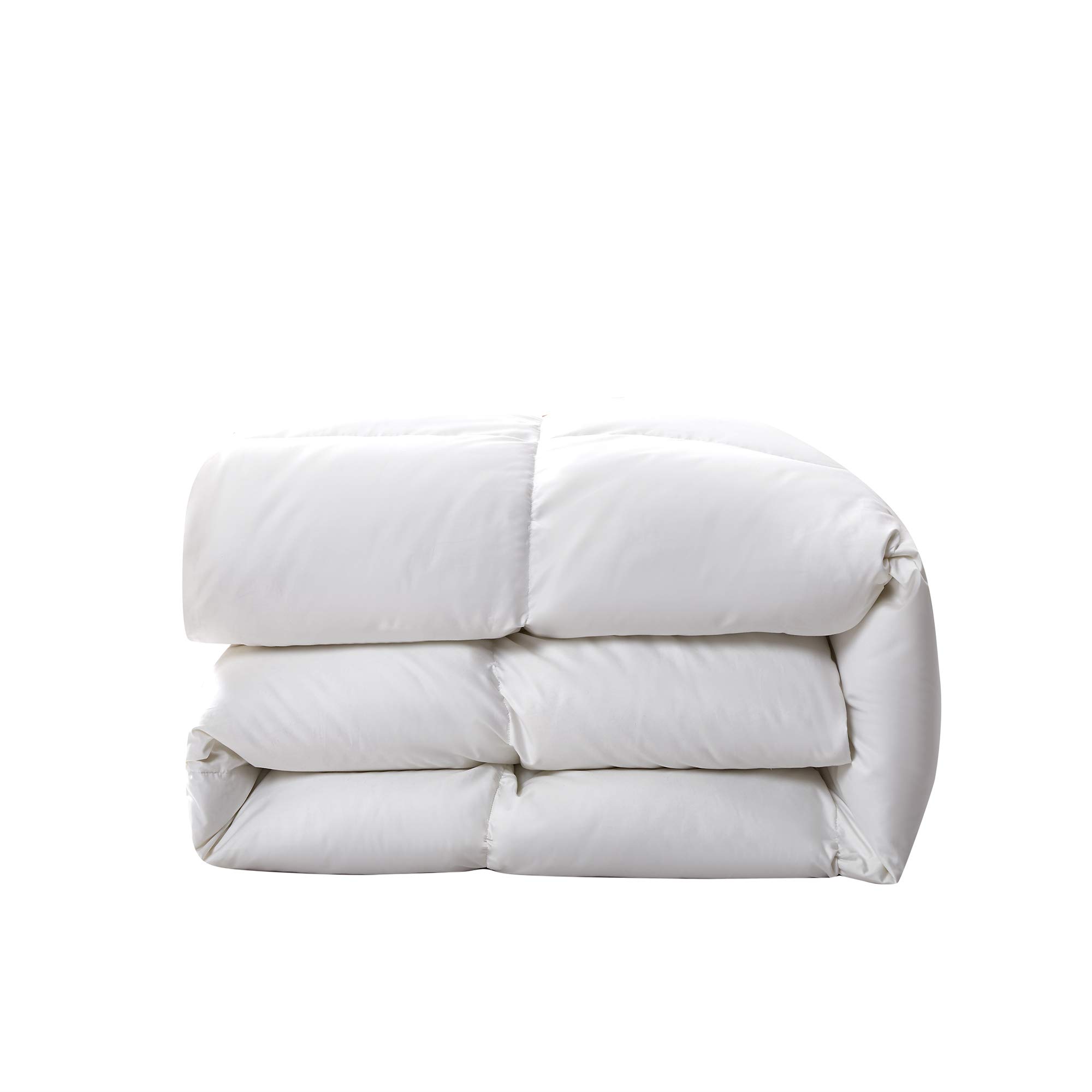 Serta King Size Down Alternative Comforter - Lightweight Duvet Insert with 500 Fill Power, 100% Cotton 300 Thread Count Shell, Fluffy Luxury Bedding with Corner Tabs (106x90 Inches, White) - Perfect for All-Season Comfort in Master Bedrooms & Guest Rooms