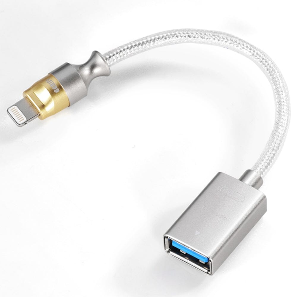 DD ddHiFi TC07F/MFi07F USB A to USB C & Lightning 2.0 OTG Adapter Cable - Fast Data Transfer for iPhone, Android, iPad, MacBook - Perfect for Music, Photos & File Sharing