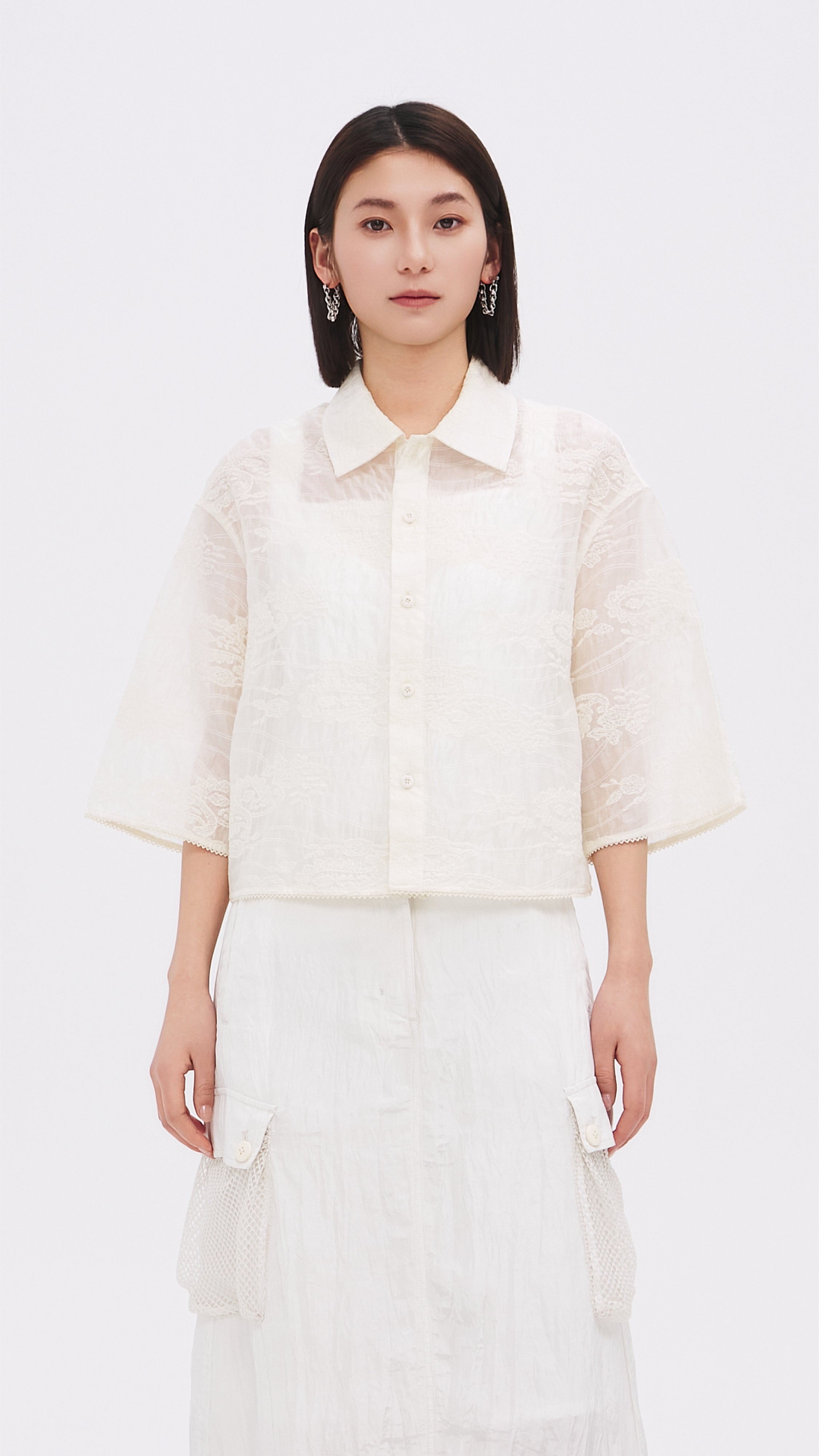 Stylish Embroidery Short Sleeve Shirt for Women - Summer Casual & Boho Fashion - Perfect for Beach Outings, Music Festivals, and Everyday Wear